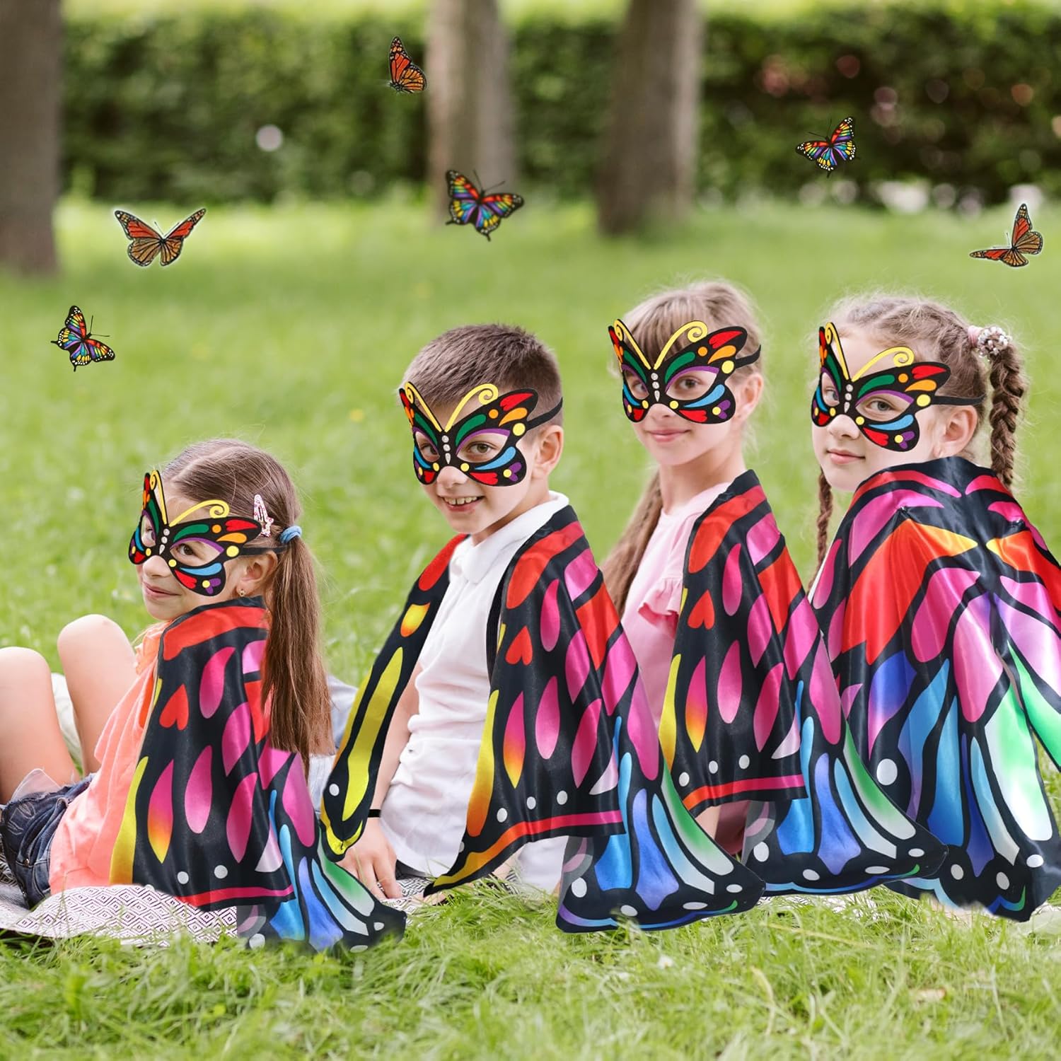 Creatoy Toddler Butterfly Wings Costume for Girls