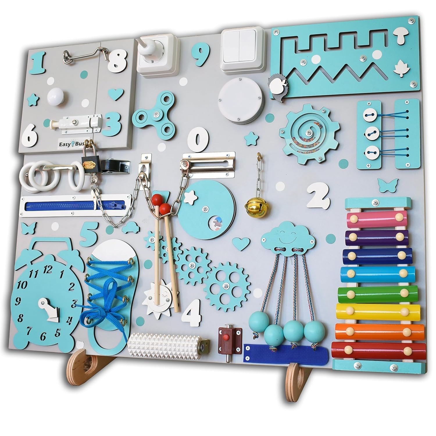 Montessori Busy Board for Toddlers and Adults