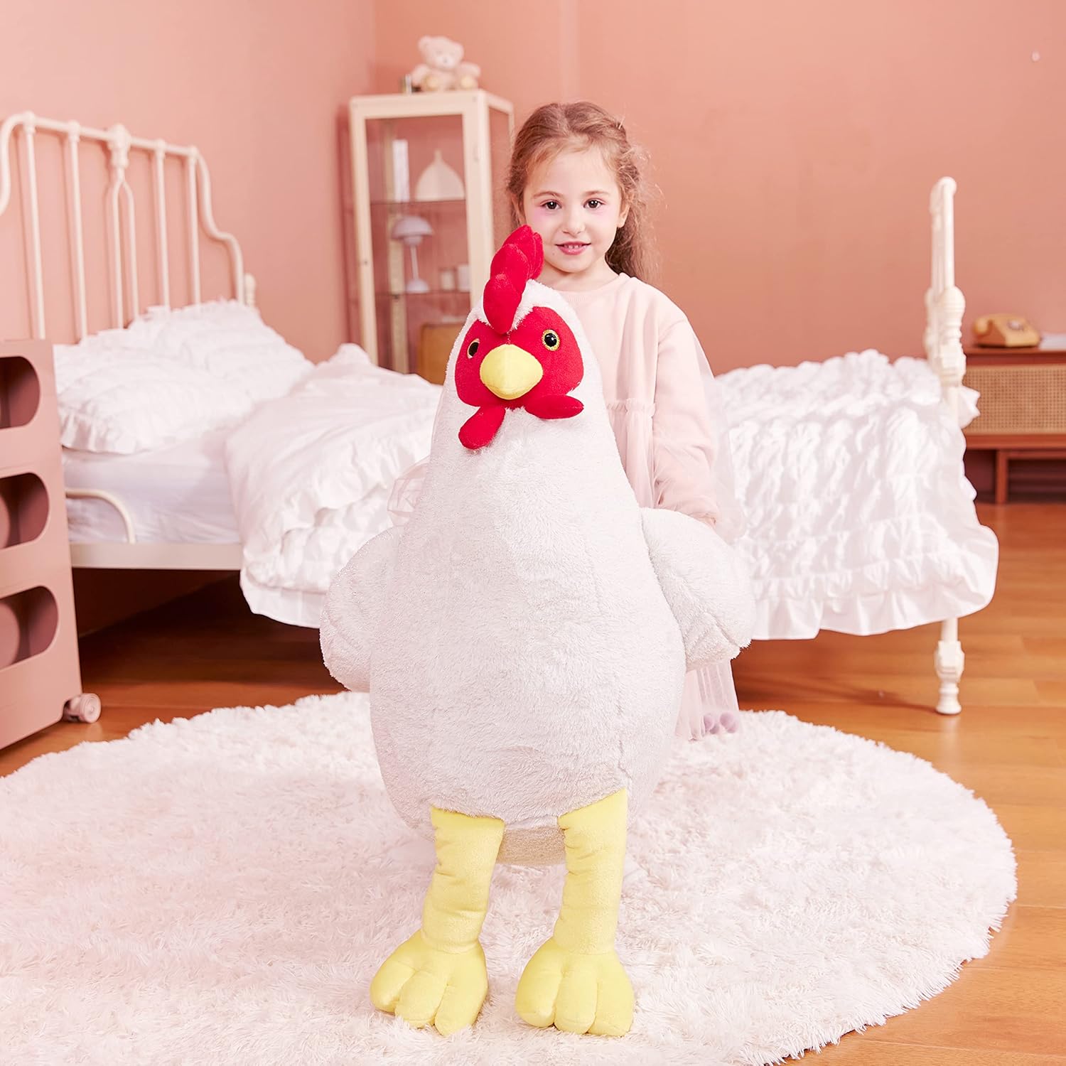 IKASA Giant Chicken Plush Toy 23 Inches