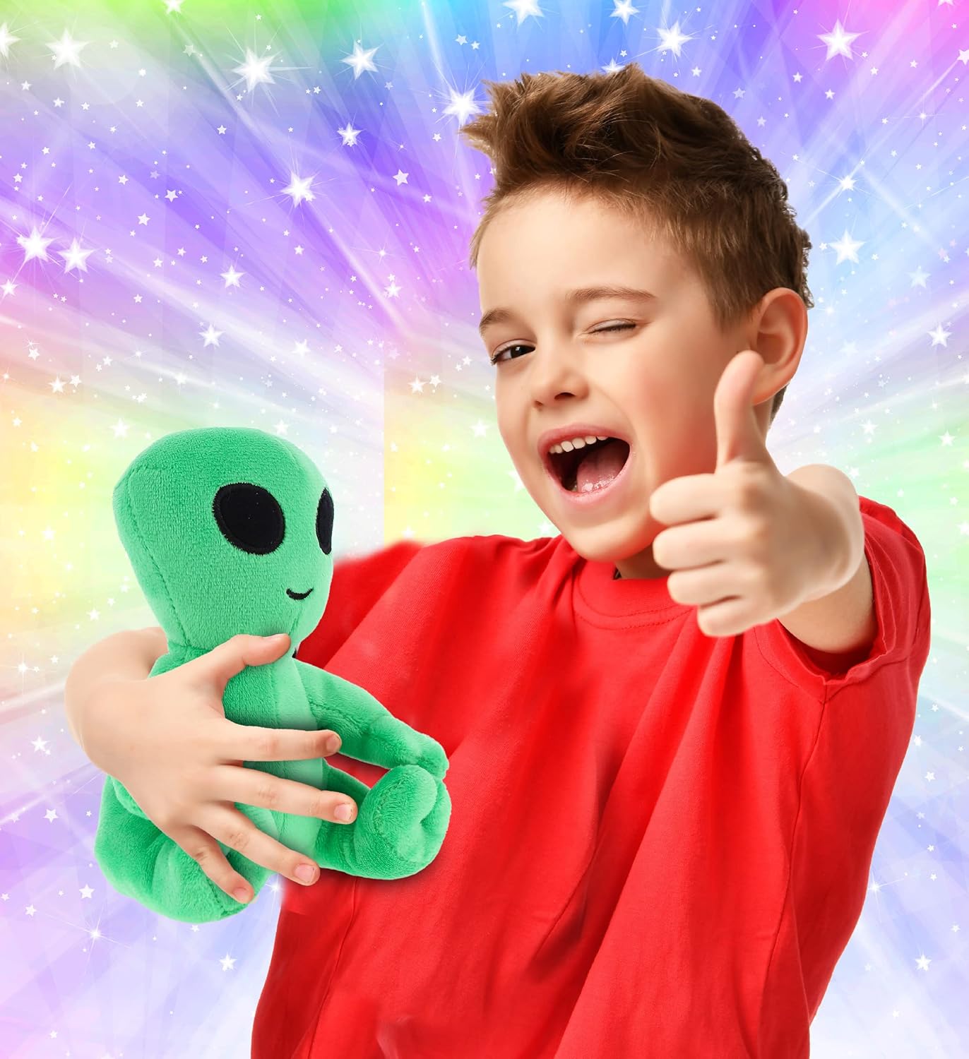 DolliBu Green Alien Plush Toy 6 Inches