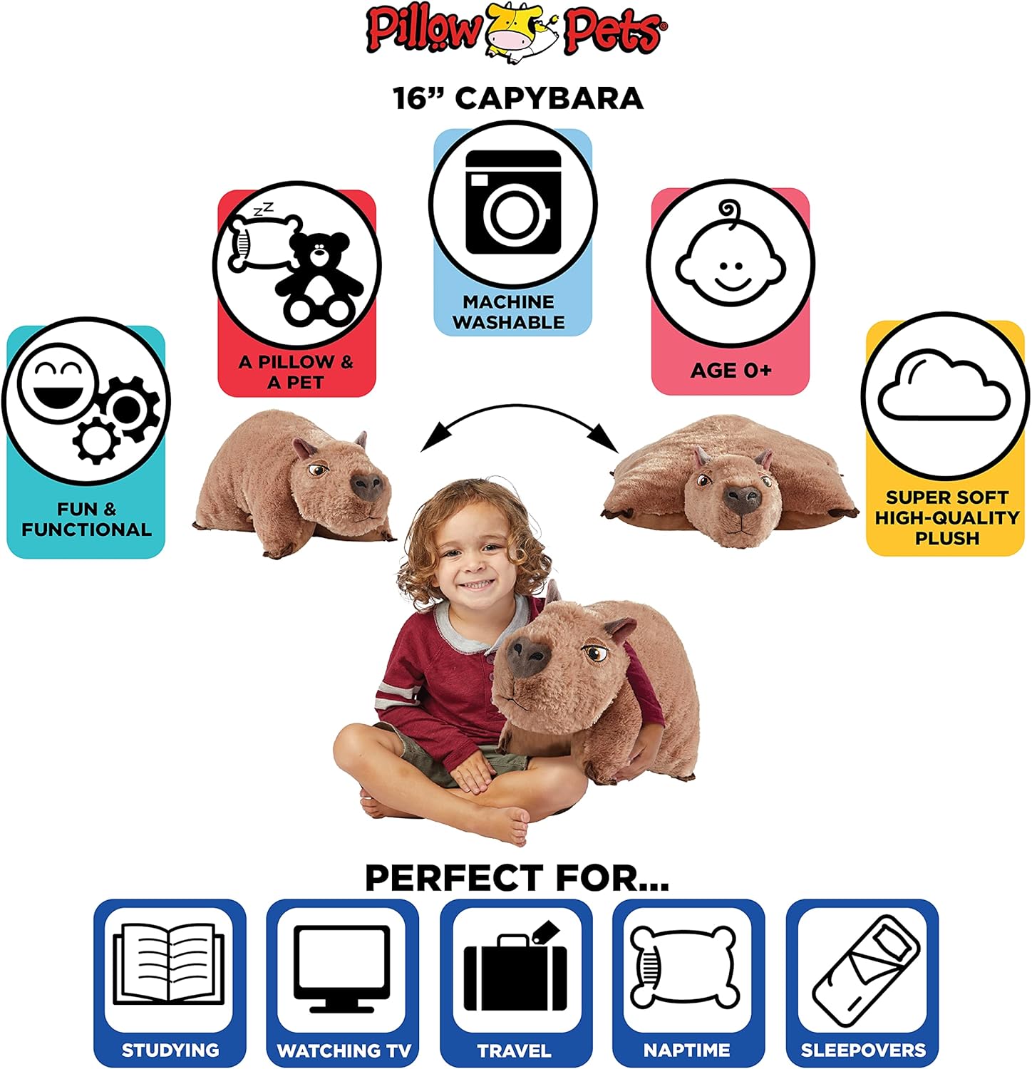 Pillow Pets Disney Encanto Capybara 16 Inch Plush