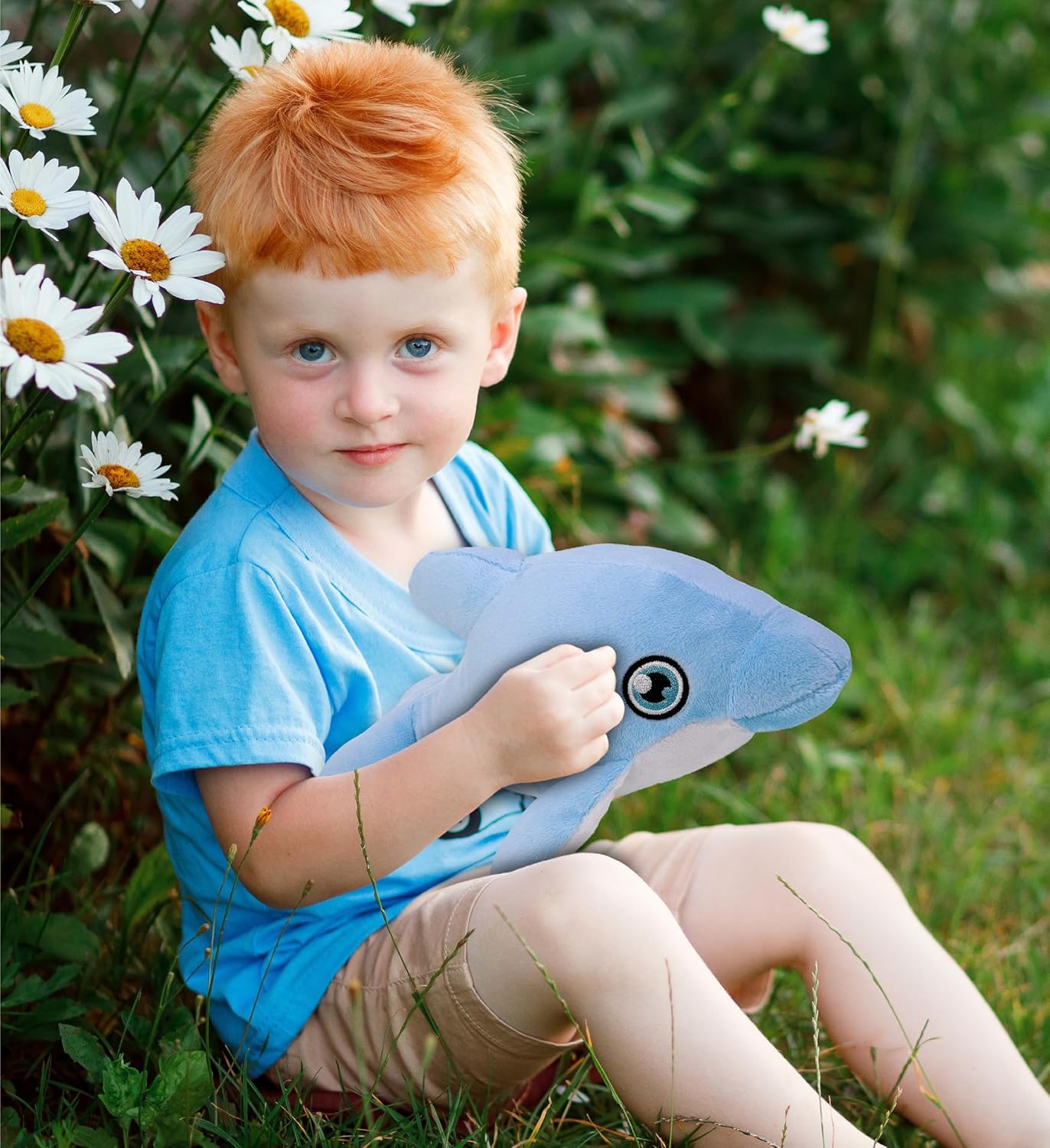 DolliBu Dolphin Eco-Friendly Plush Toy - 135 Inch