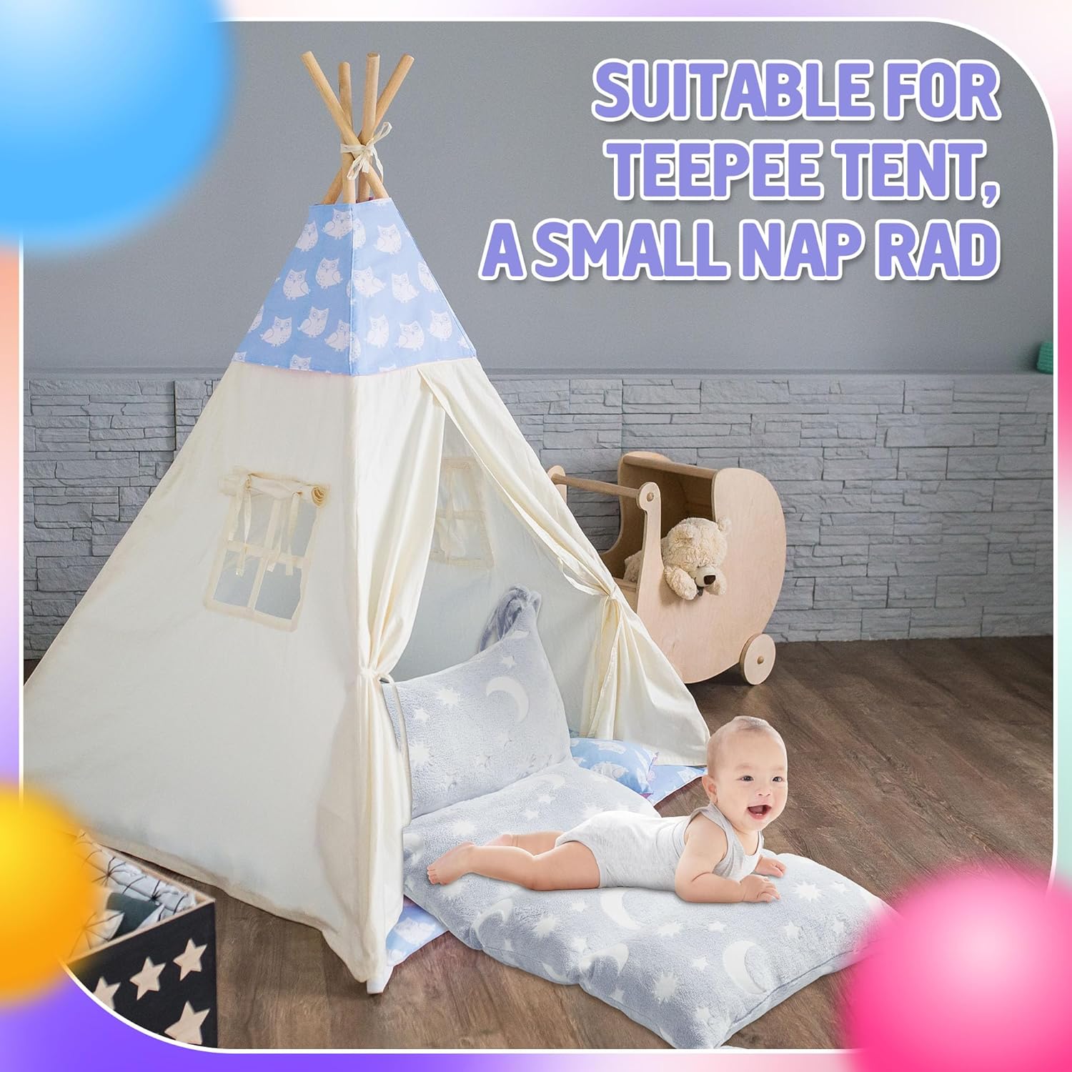 ROYALAY Glow-In-The-Dark Arch Cushion for Kids