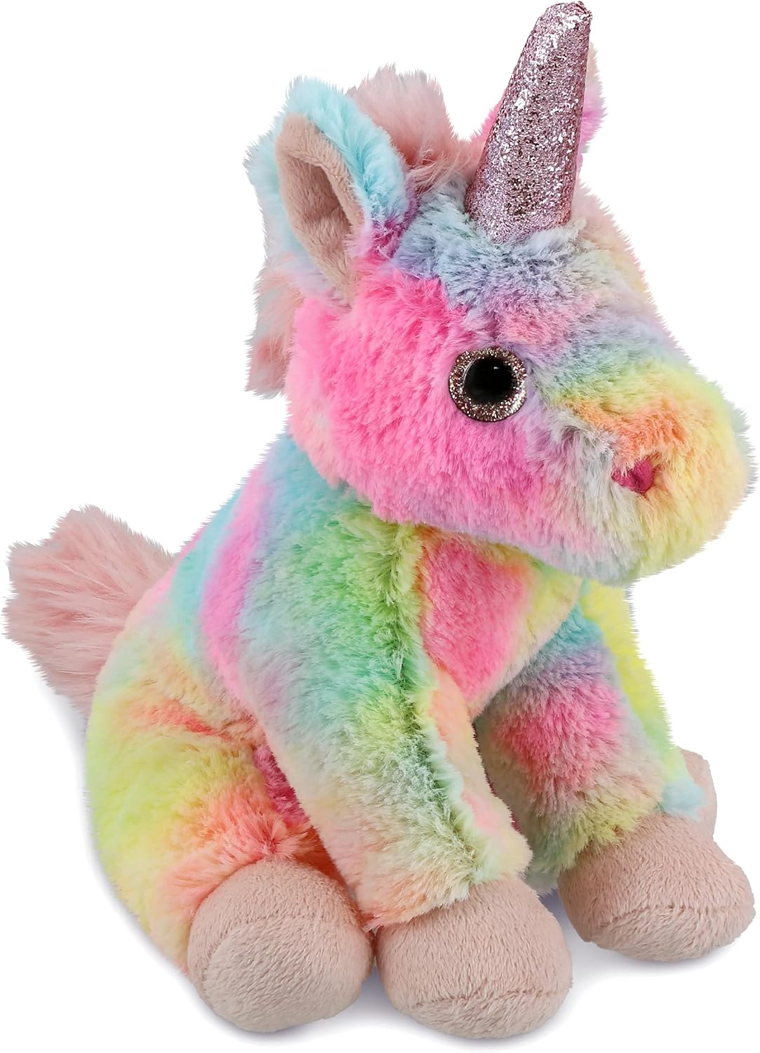 DolliBu Rainbow Unicorn Stuffed Animal 9 Inch