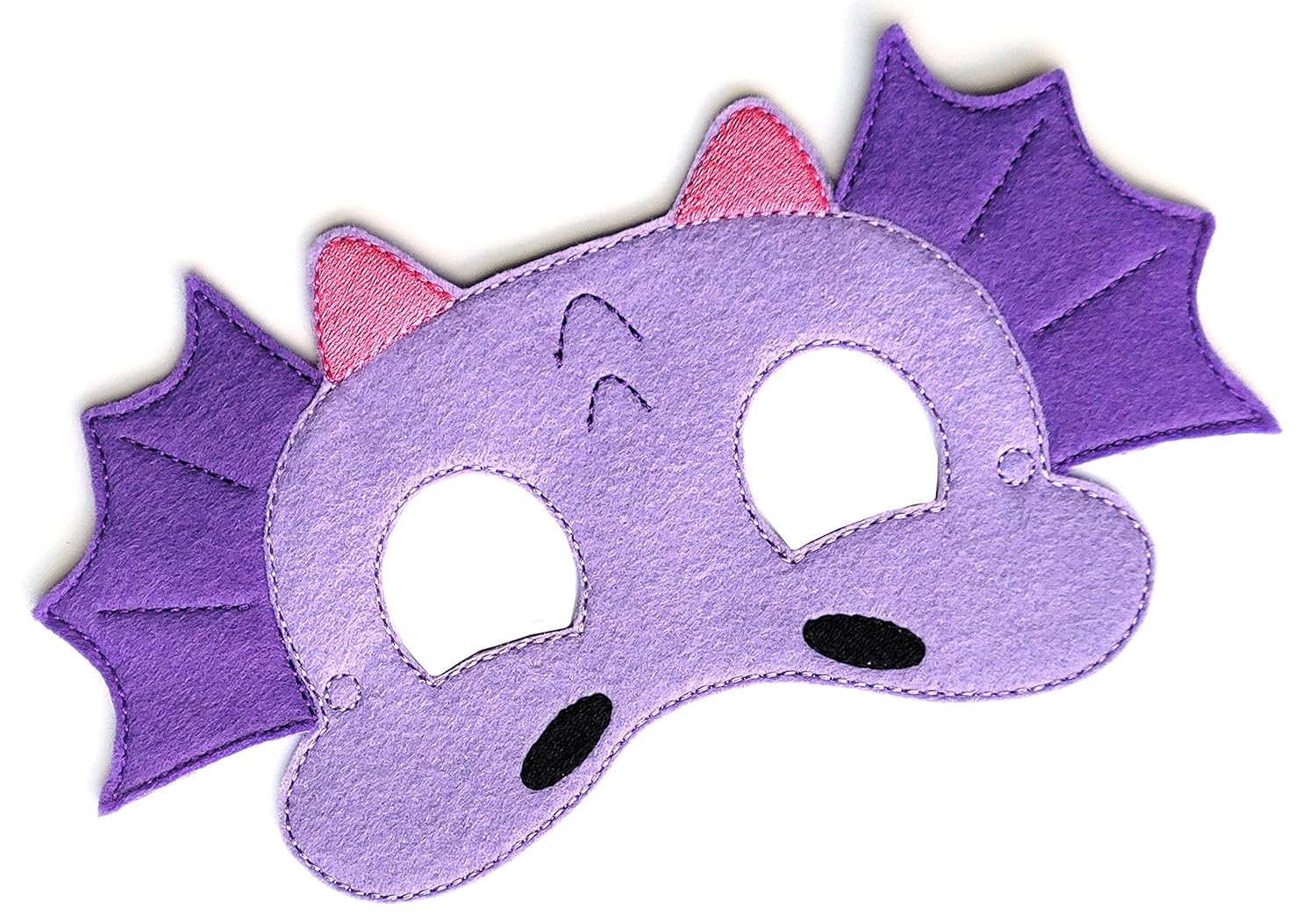 Kids Purple Dragon Felt Face Mask Halloween Costume