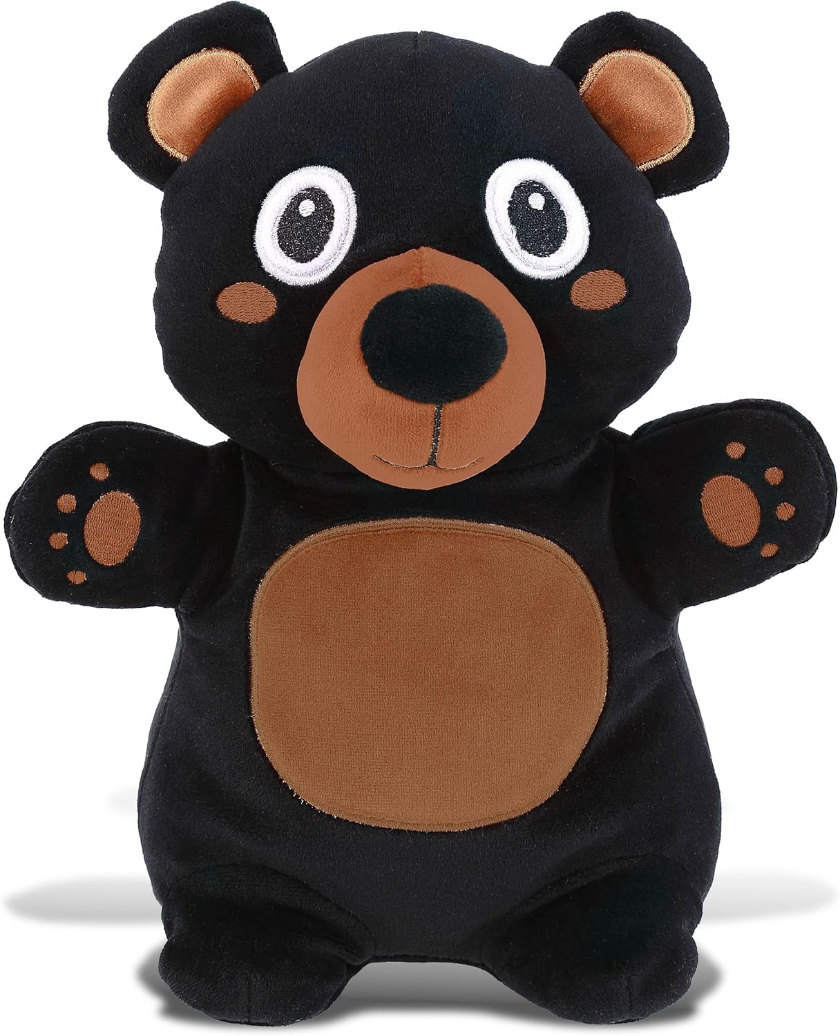 DolliBu Snug-Mooshies Standing Black Bear Plush Toy