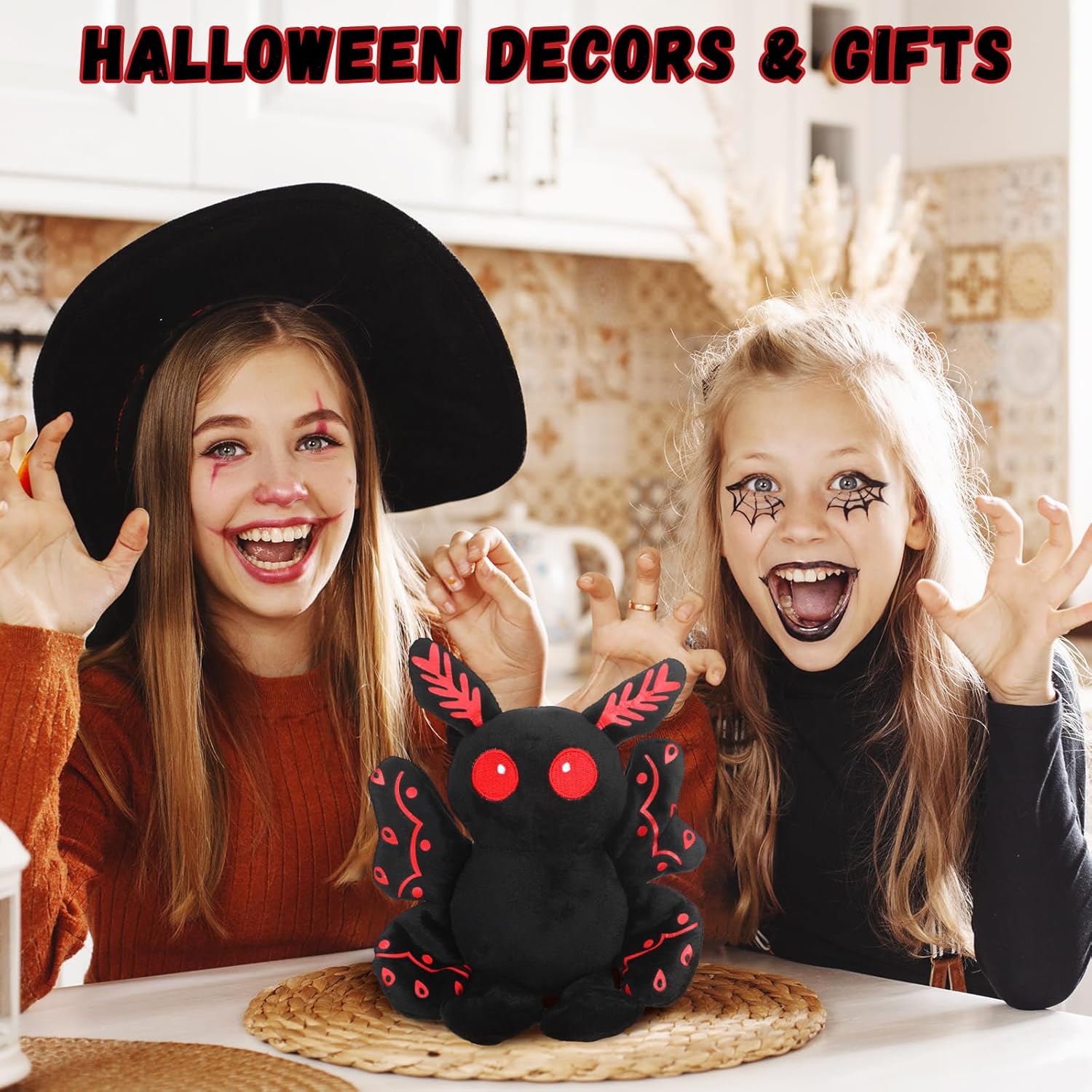 Jenaai Mothman Plush Toy - Halloween Costume Gift for Kids and Adults