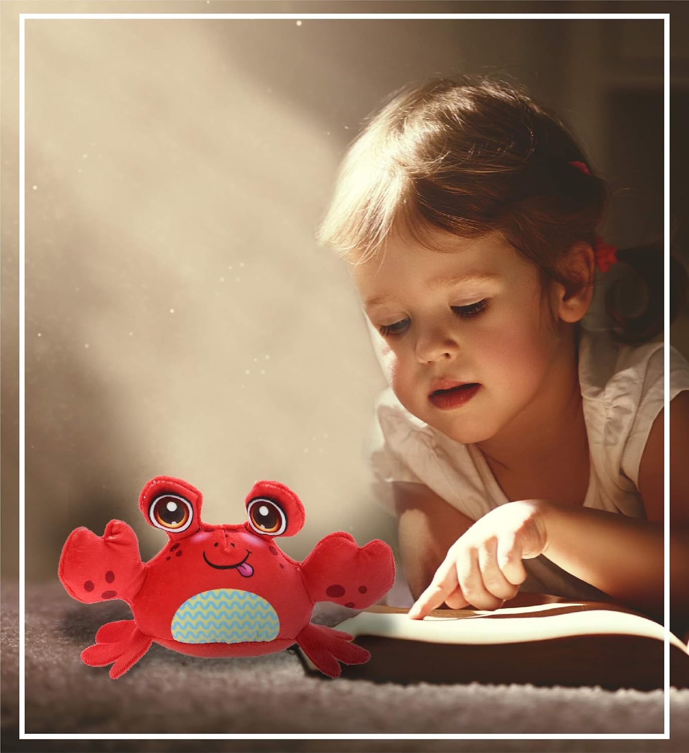 DolliBu Red Crab Plush Toy - 55 Inches Huggable