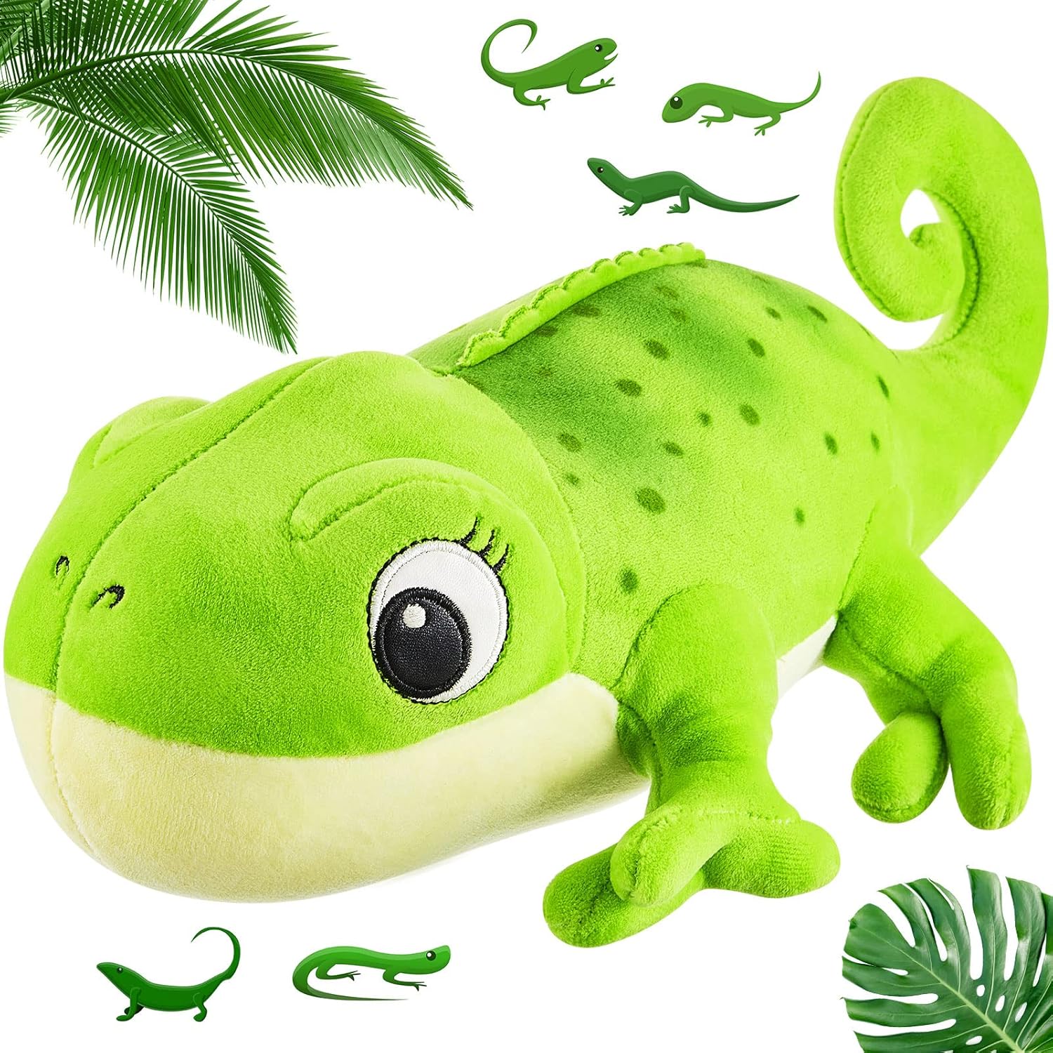 Zhanmai Chameleon Plush Doll 118 Inches Green