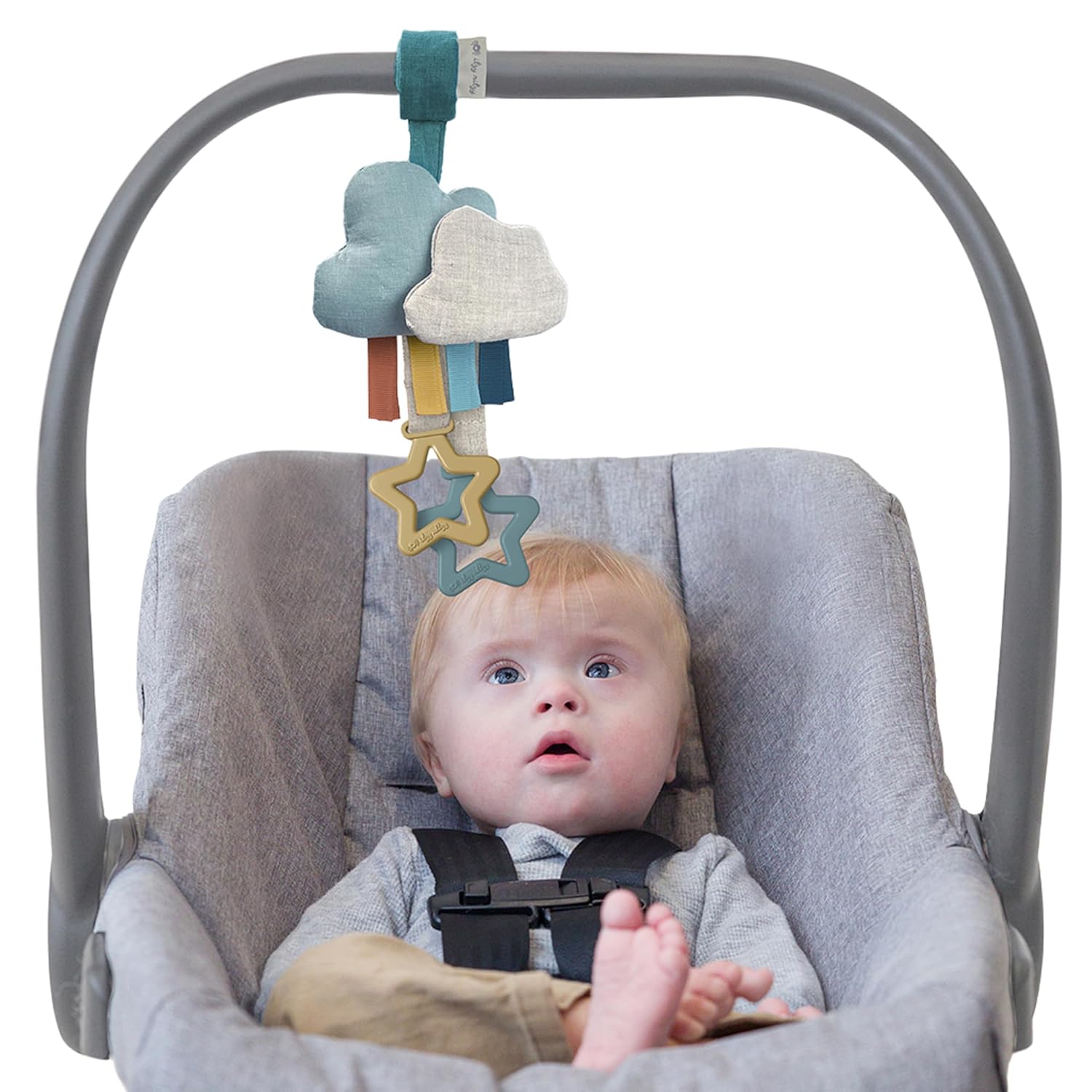 Itzy Ritzy Jingle Travel Toy for Baby - Cloud Design