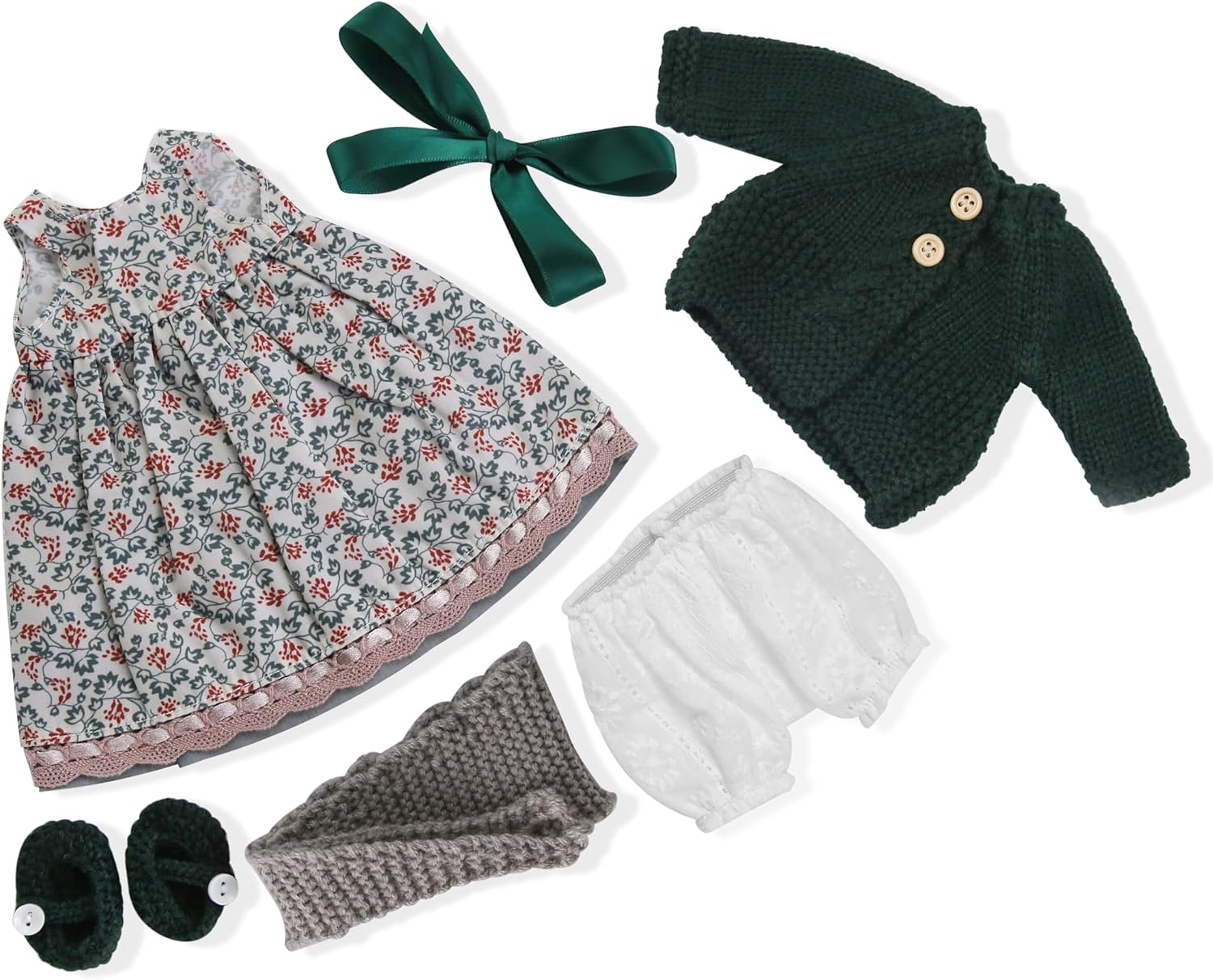 BlissfulPixie 12 Inch Waldorf Doll Clothing Set