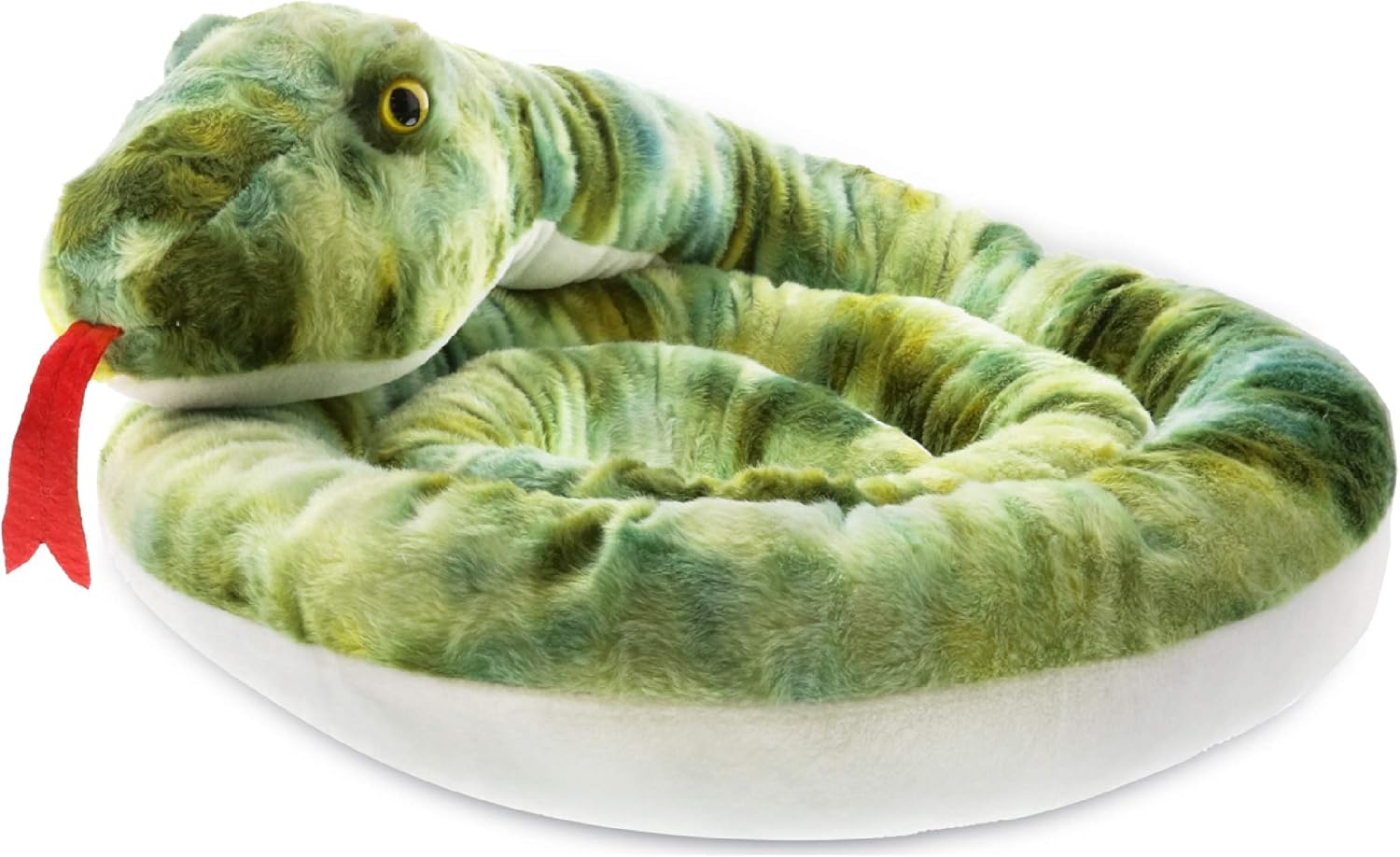 DolliBu Green Snake Giant Plush Pillow