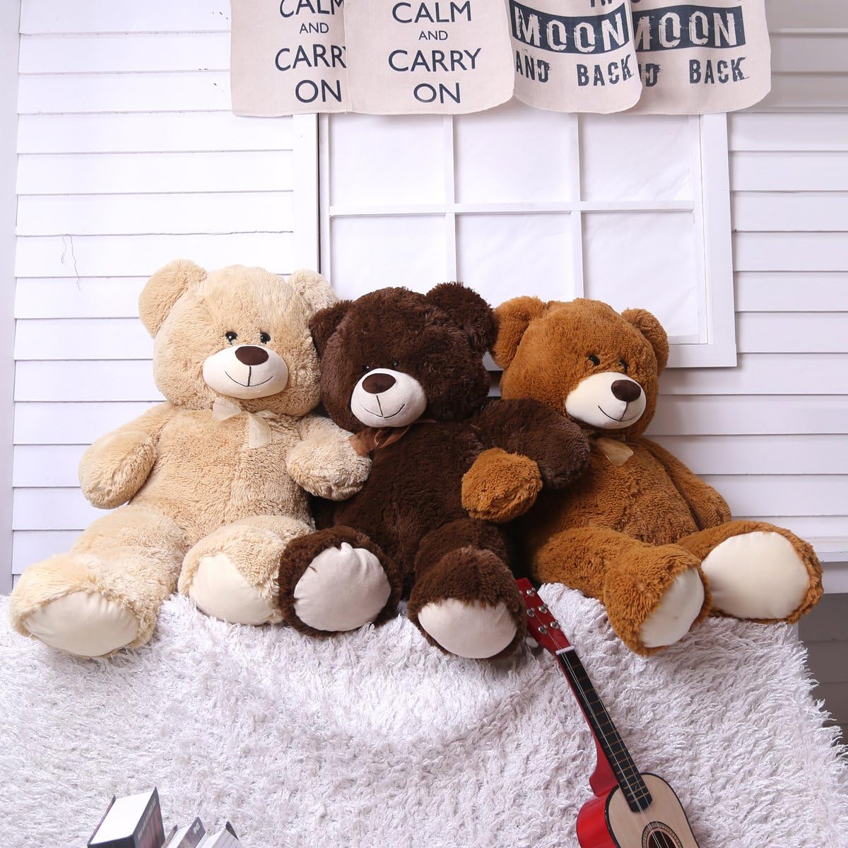 HollyHOME 36 Inch Big Teddy Bear Brown Plush