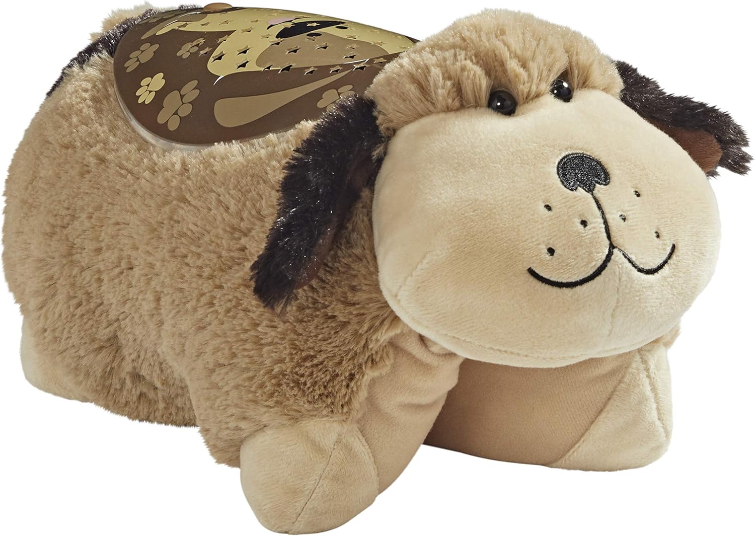 Pillow Pets Signature Snuggly Puppy Sleeptime Lite Brown