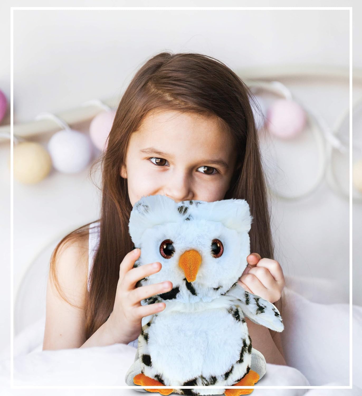 Puzzled DolliBu Plush Owl Toy - Soft Huggable 85 Inch