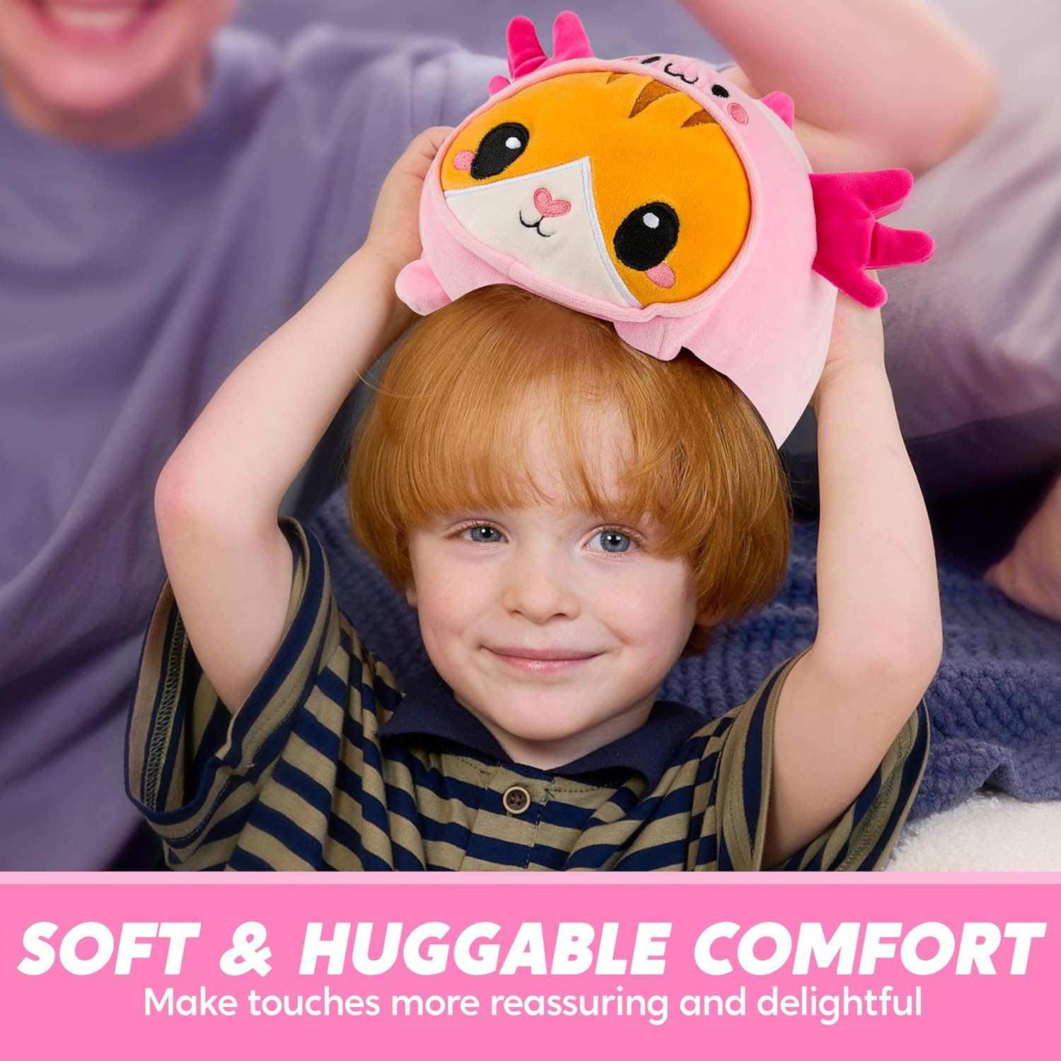 JOYIN Stuffed Animal Kawaii Axolotl Cat Plushie 11 Inch Cute Pillow
