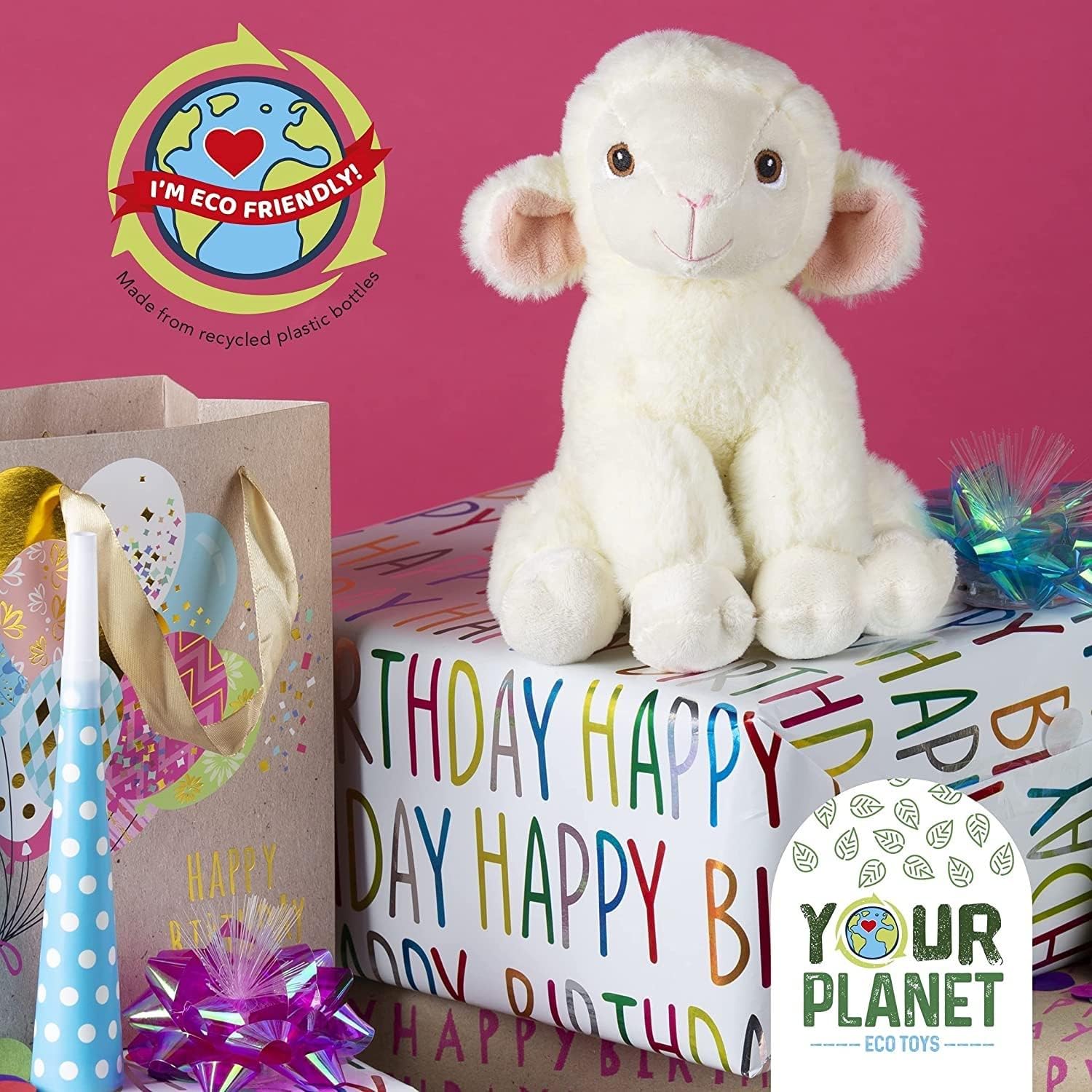 Your Planet 6 Eco Soft Plush Lamb Teddy Bear