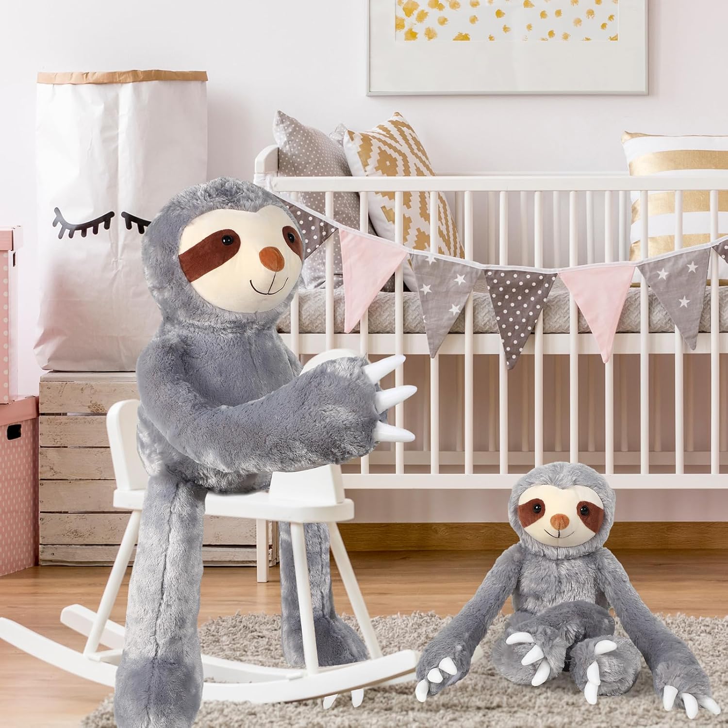 Libima 2 Pcs Large Sloth Plush Stuffed Animal Set