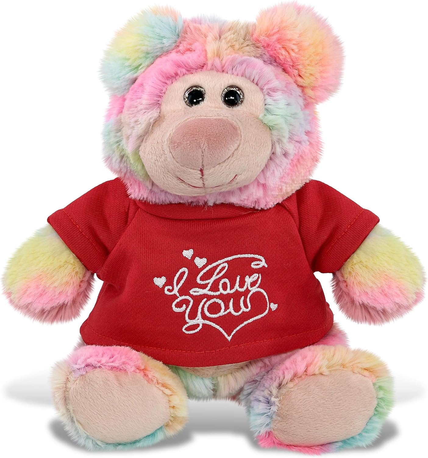 DolliBu I Love You Rainbow Bear Plush - 9 Inches 1