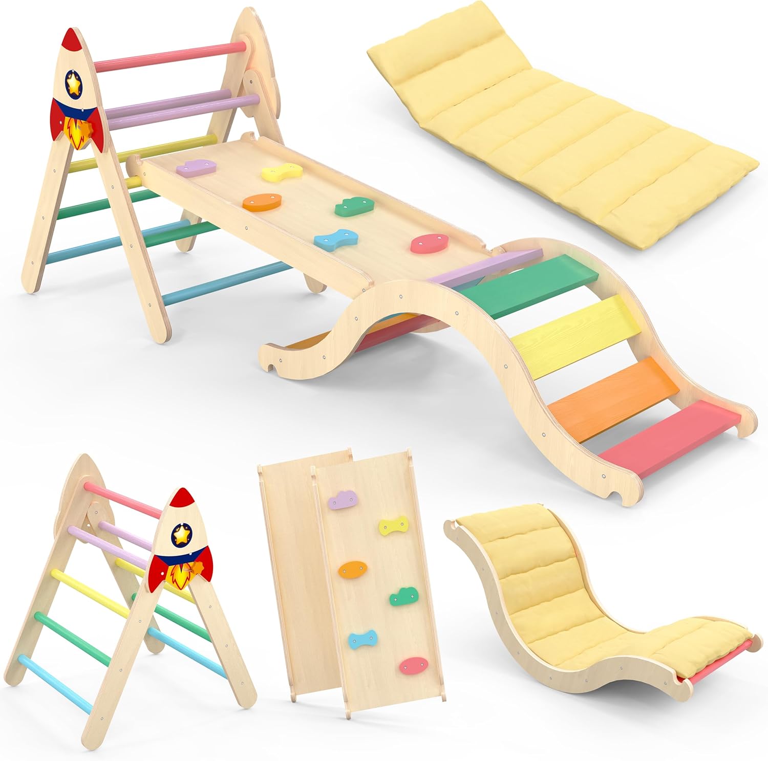 Pikler Triangle Set for Toddlers 1-3 Years