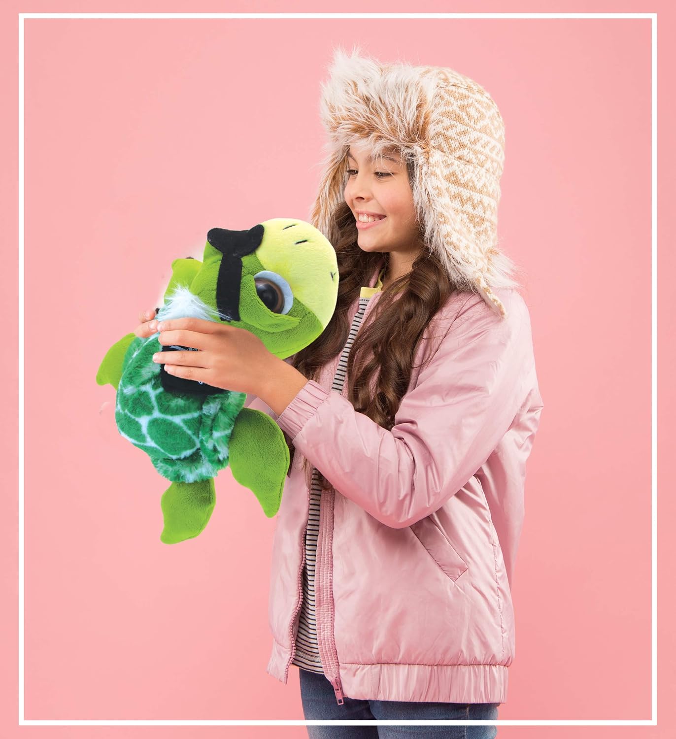 DolliBu Plush Pirate Sea Turtle Stuffed Animal - 9 Inch