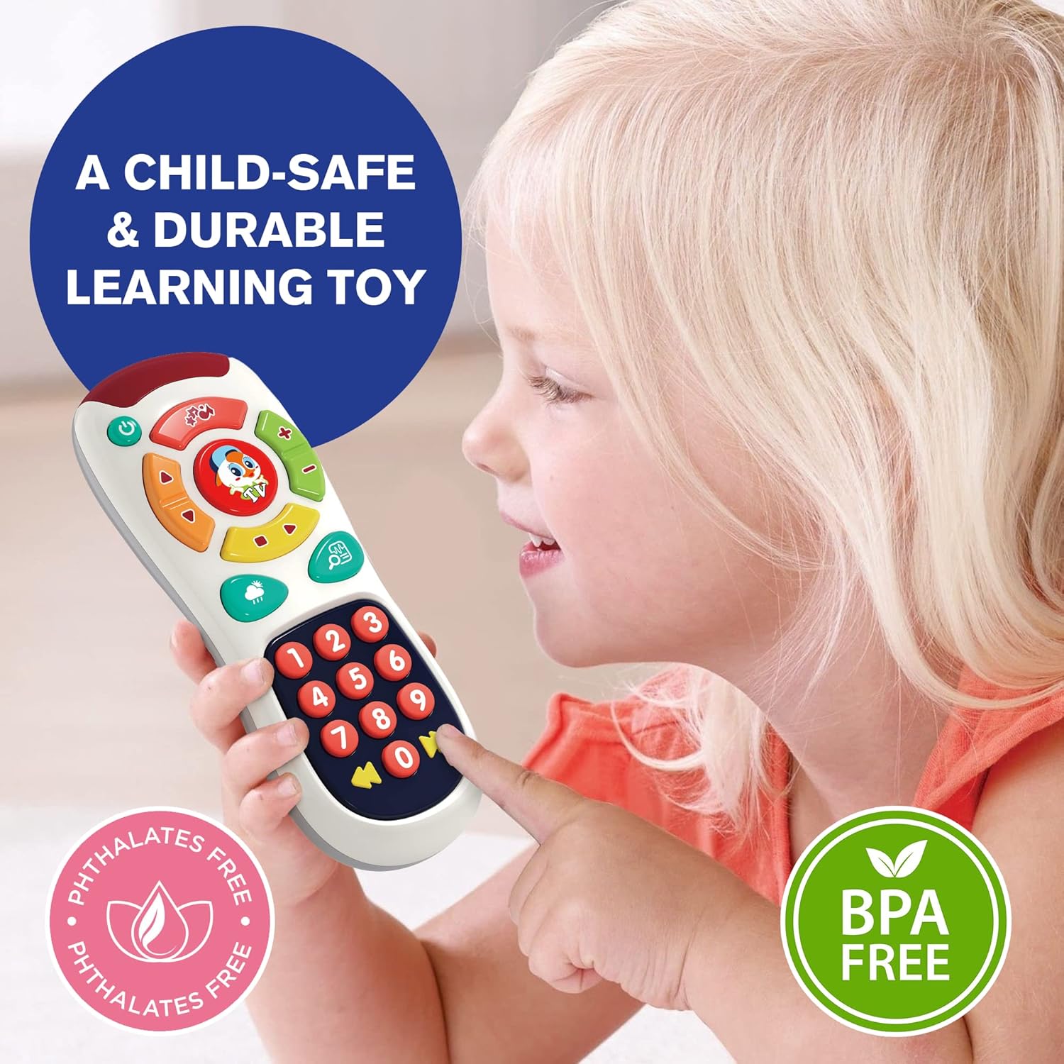 Baby Remote Control Toy with 20 Learning Buttons
