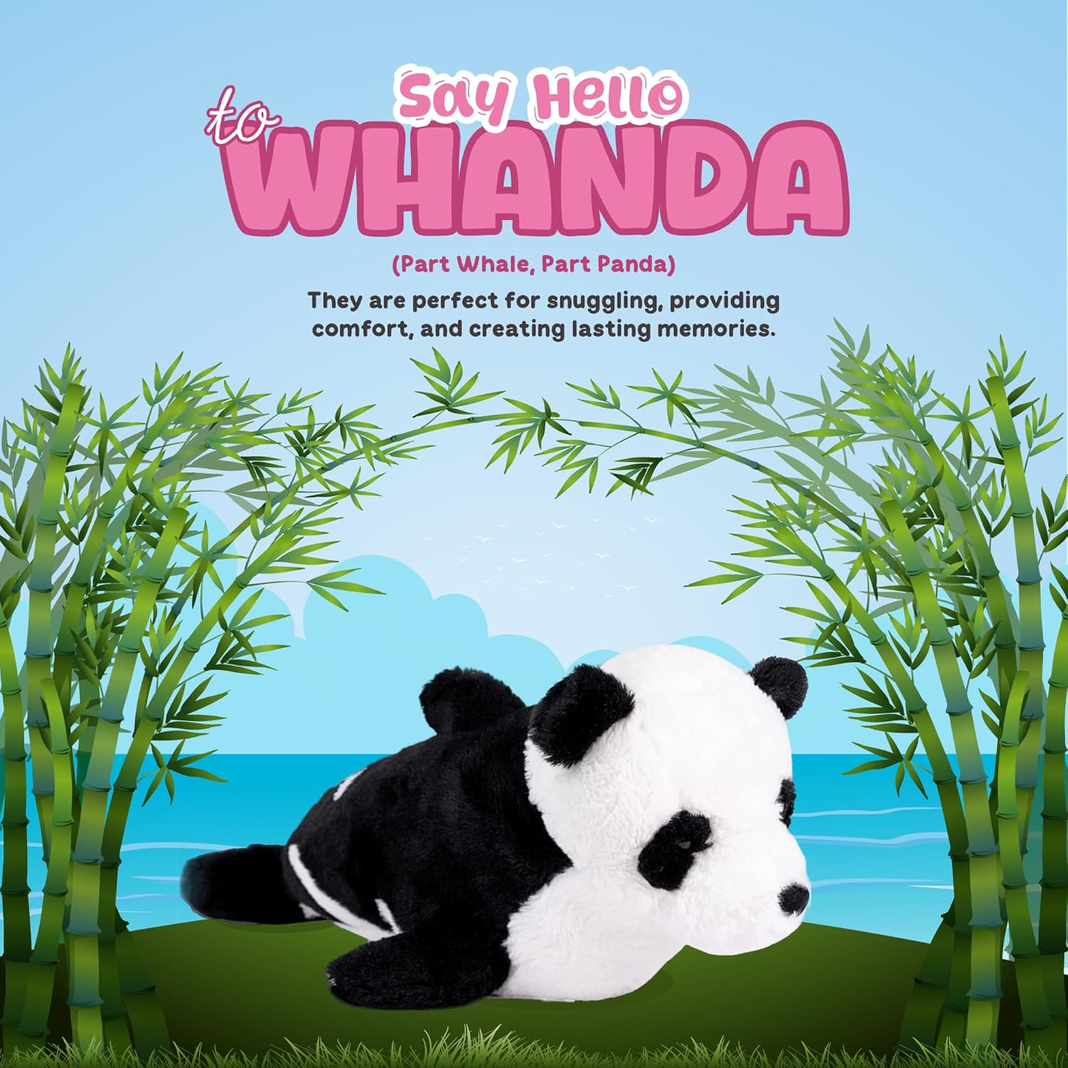 Randimals Whanda Whale and Panda Plush Stuffed Toy 15