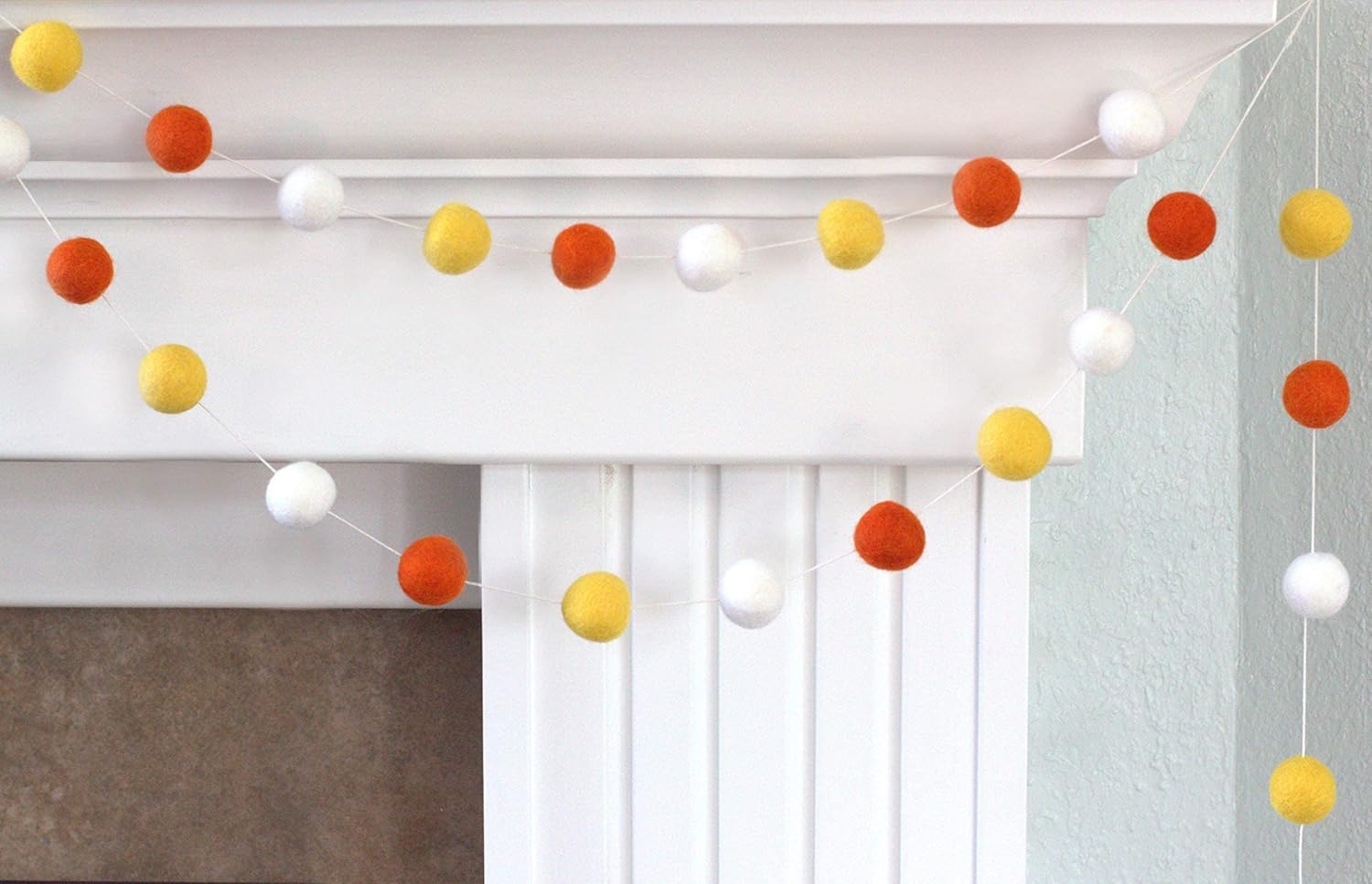 Matthew and Mae Halloween Felt Ball Garland
