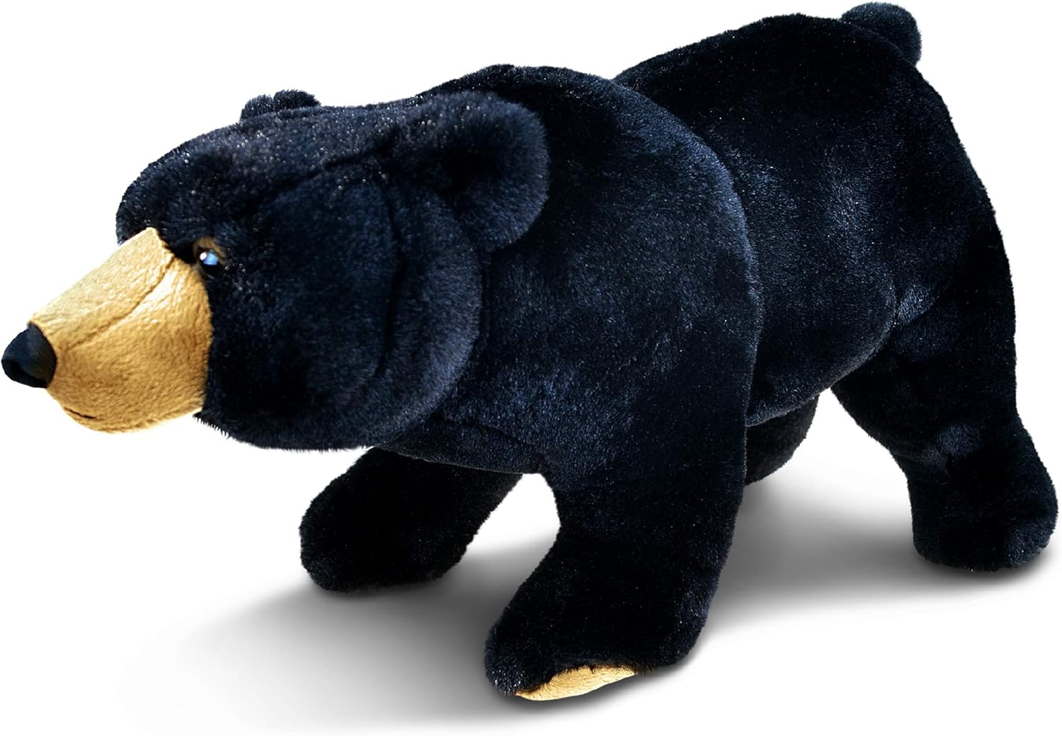 DolliBu Plush Black Bear Stuffed Animal - 16 Inches