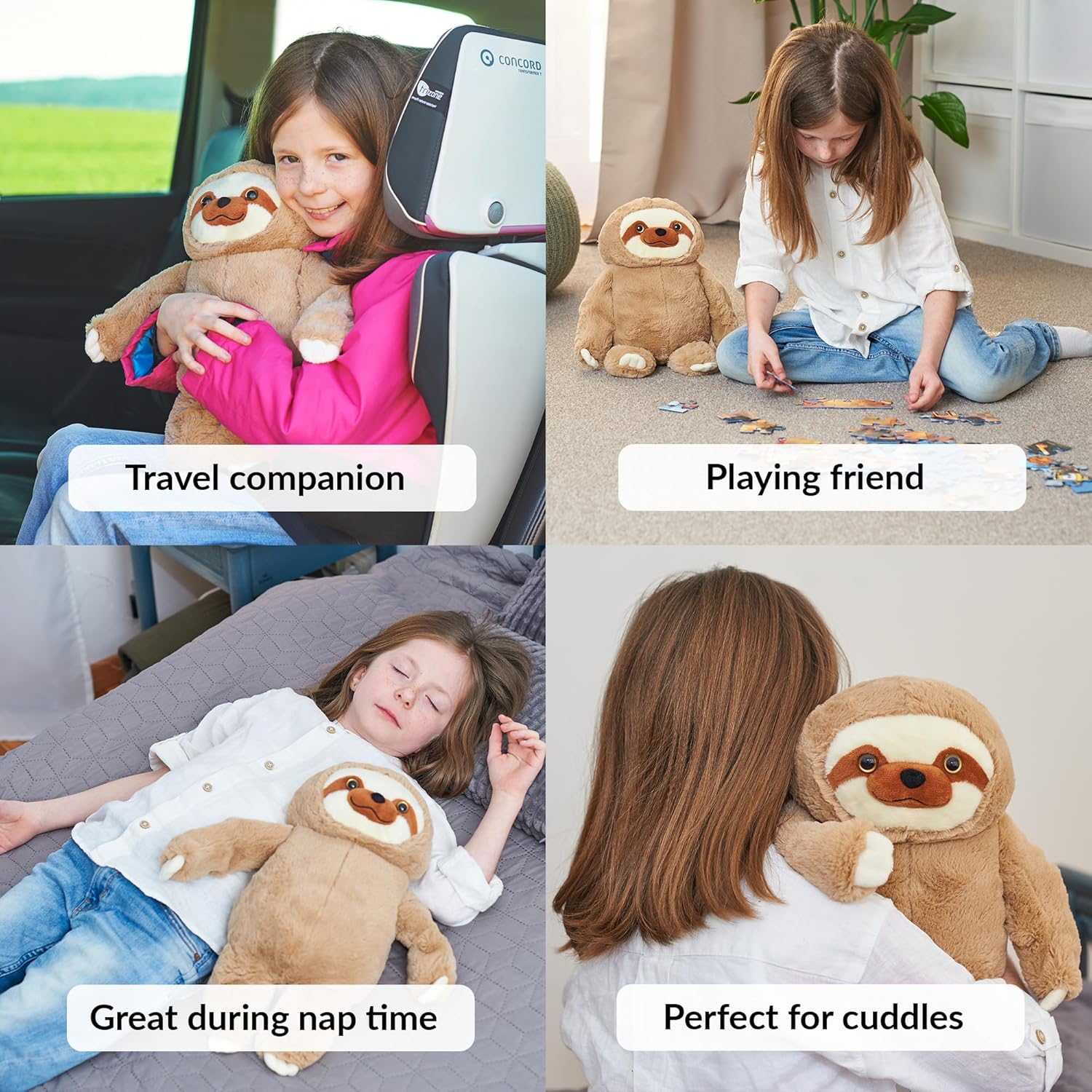ODOXIA Weighted Sloth Plush for Anxiety Relief