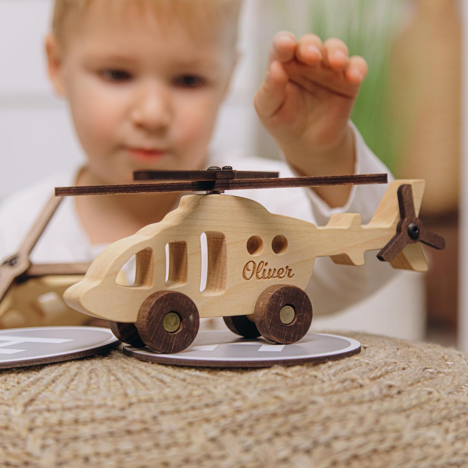 Personalized Military Helicopter Toy for Kids
