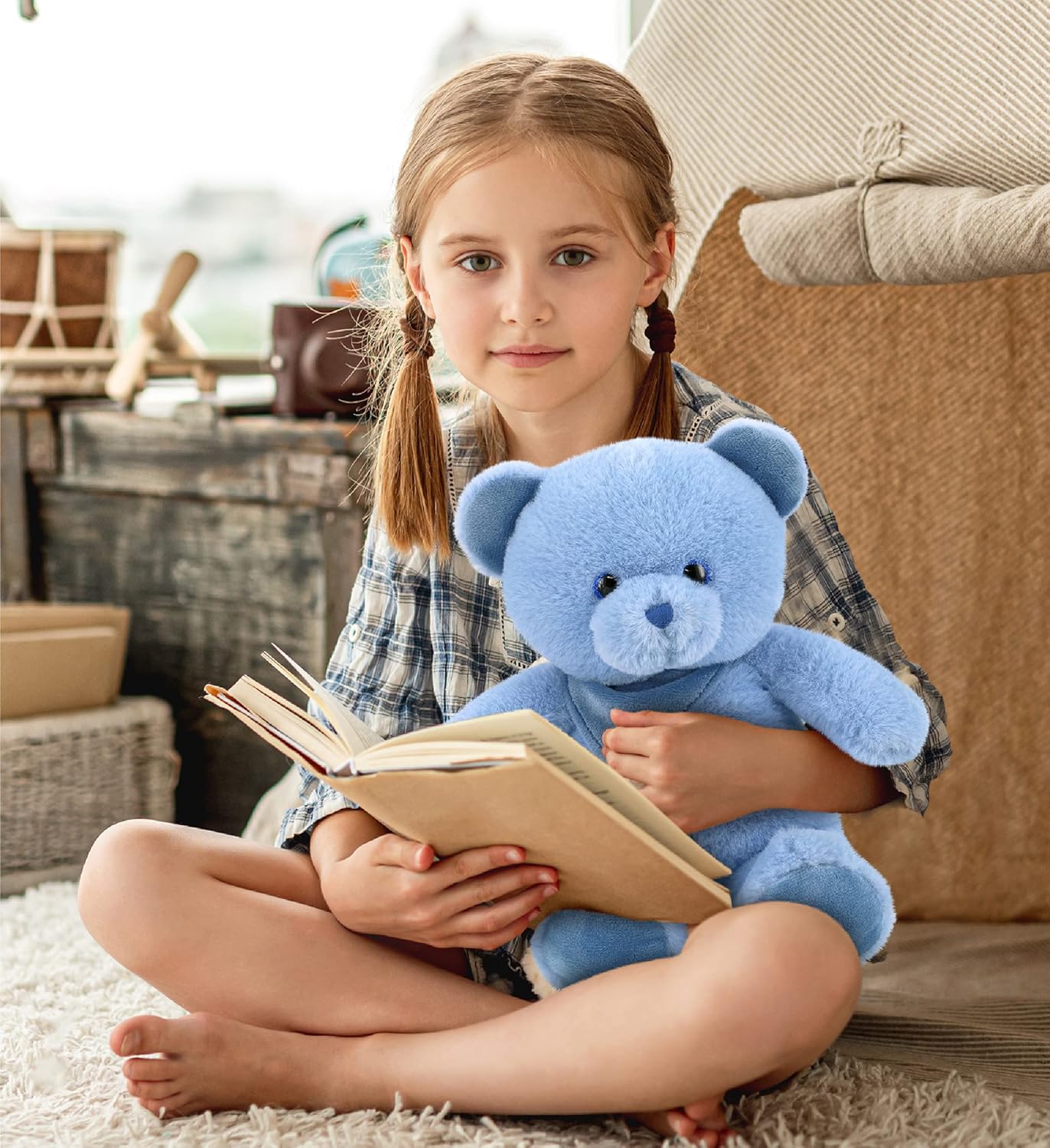 DolliBu Plush Bear Stuffed Animal - 8 Inches
