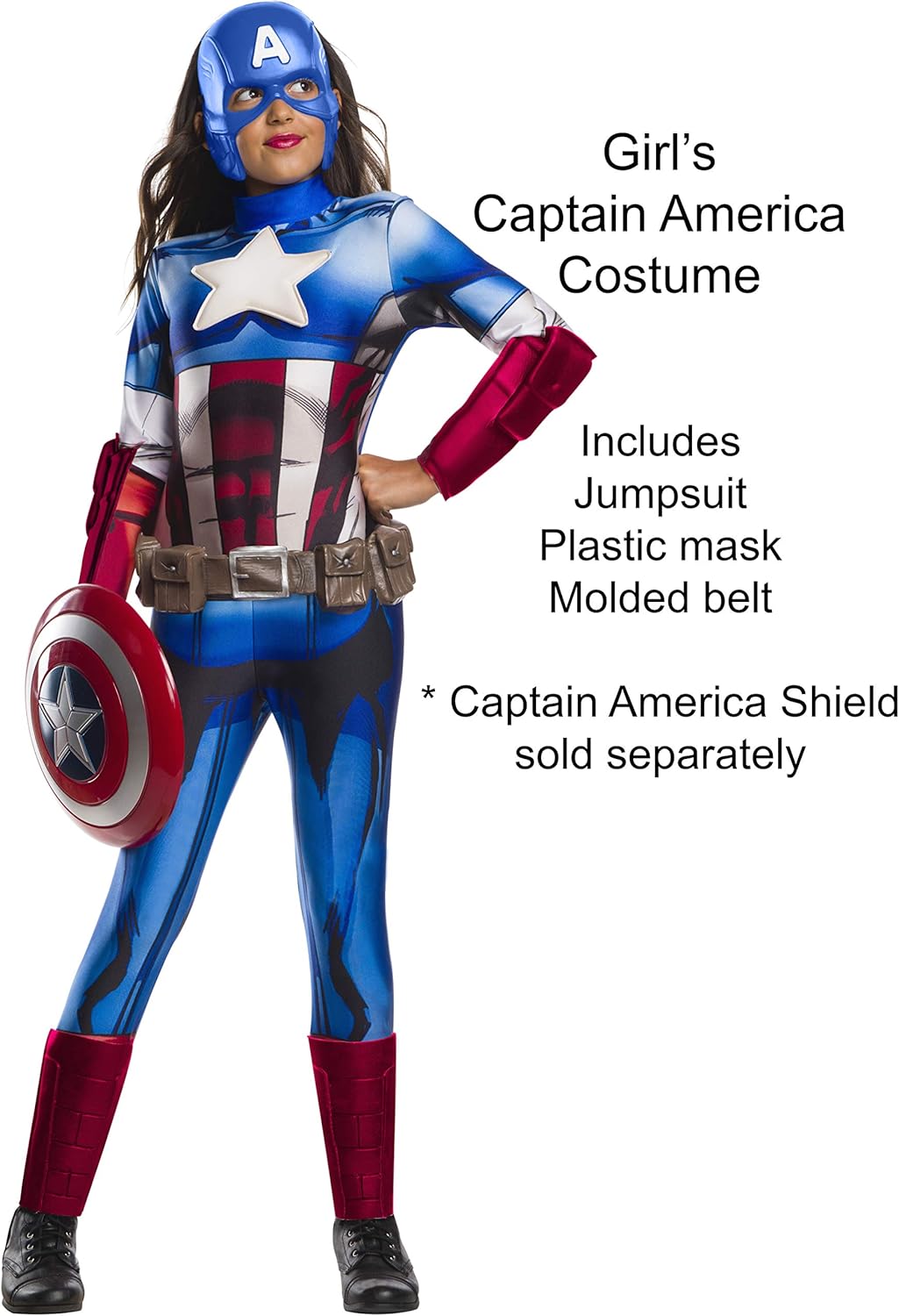 Rubies Captain America Costume for Kids Small