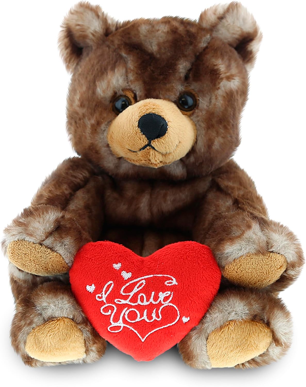 DolliBu I Love You Valentine Plush Grizzly Bear