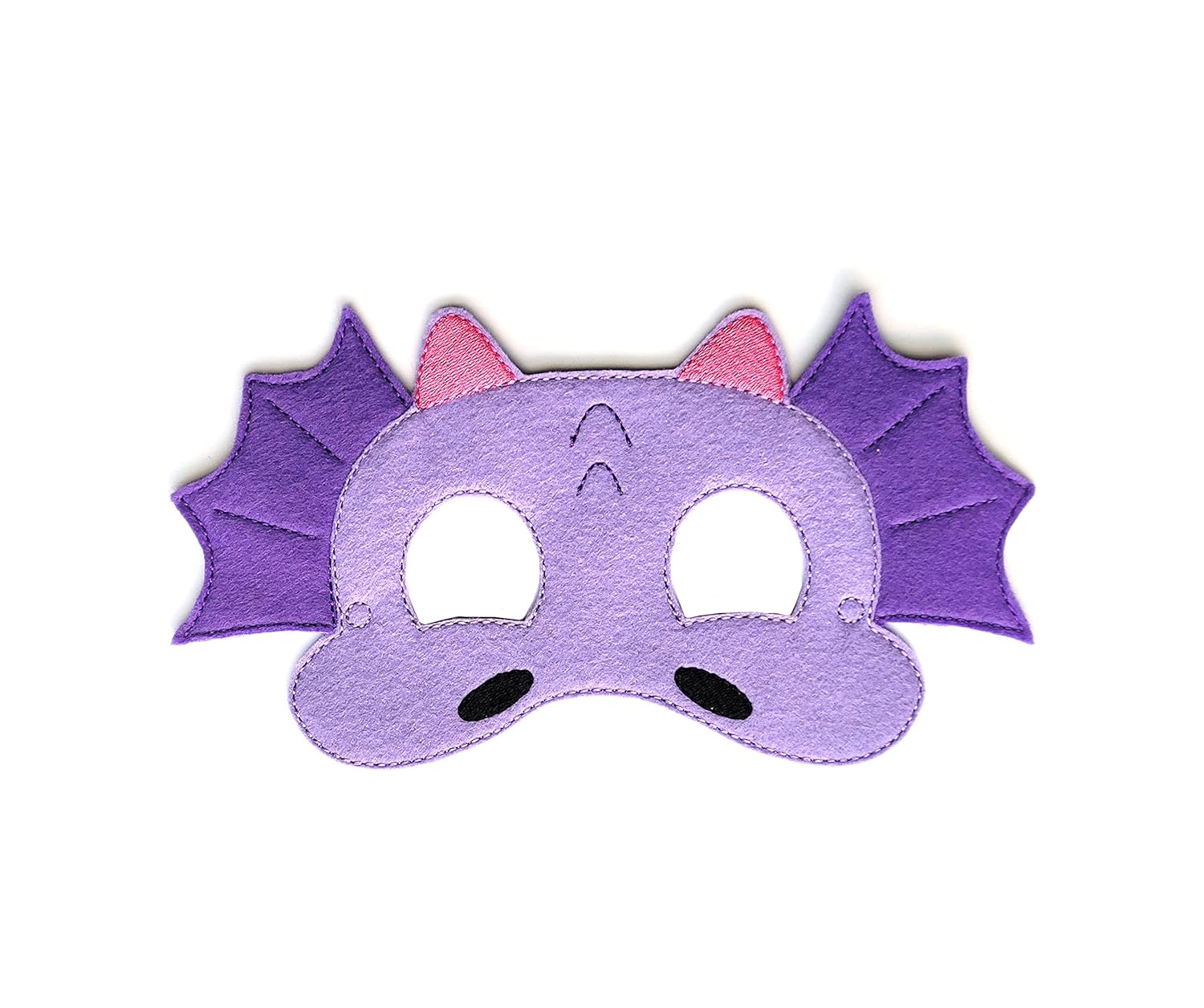 Kids Purple Dragon Felt Face Mask Halloween Costume