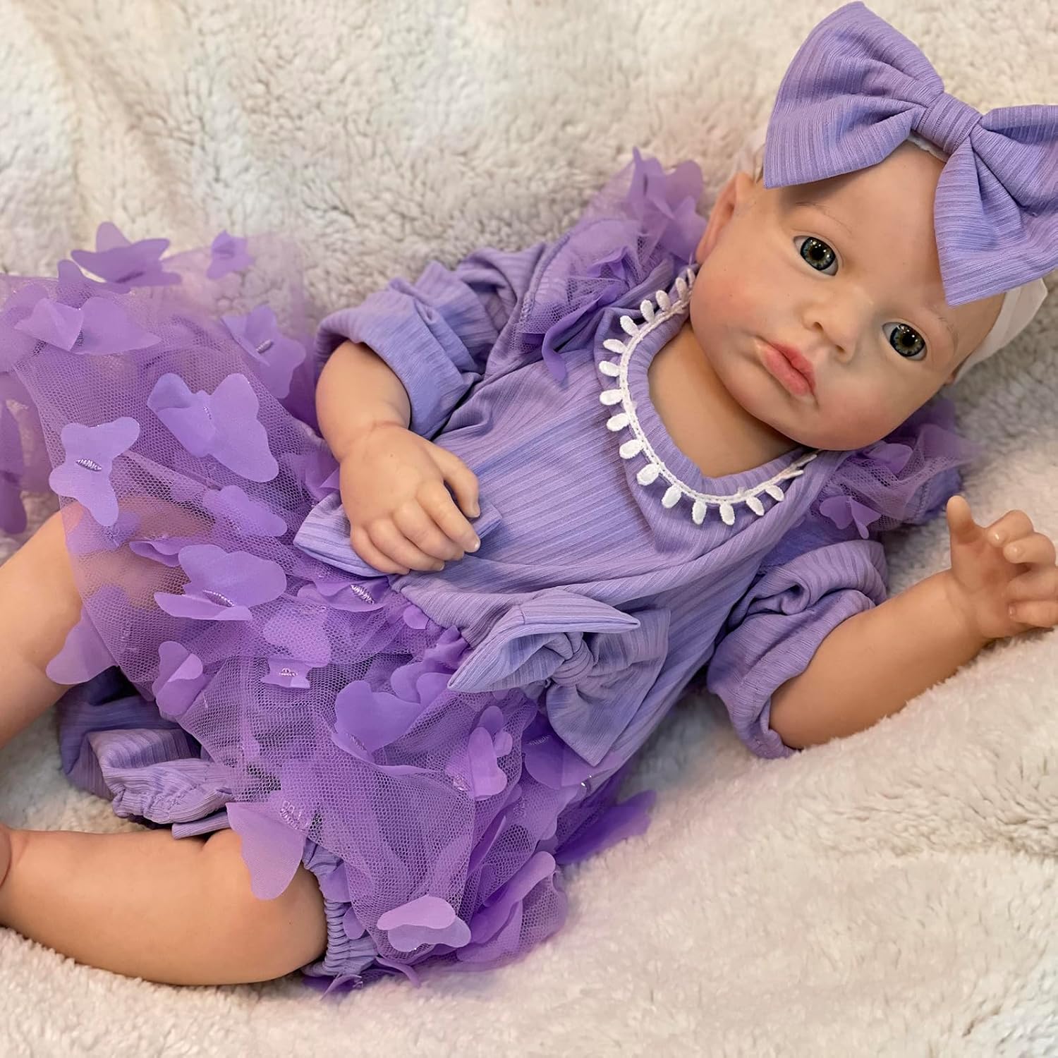 OtardDolls Realistic 18 Inch Silicone Baby Doll Set