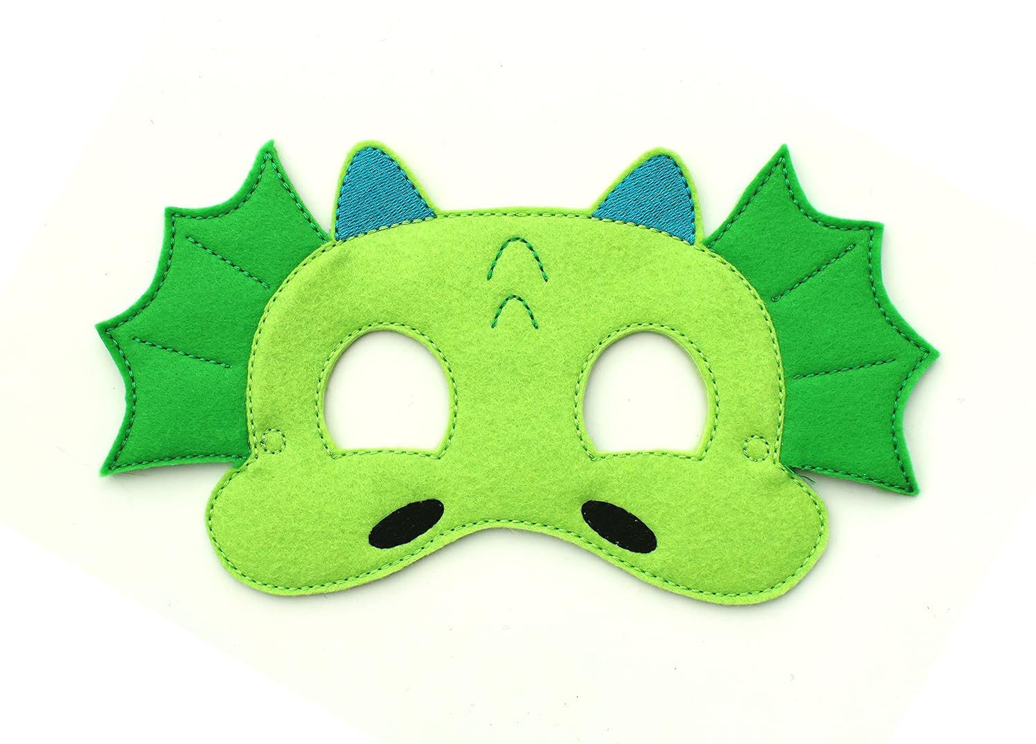 Baby WhatKnots Kids Green Dragon Felt Face Mask 1