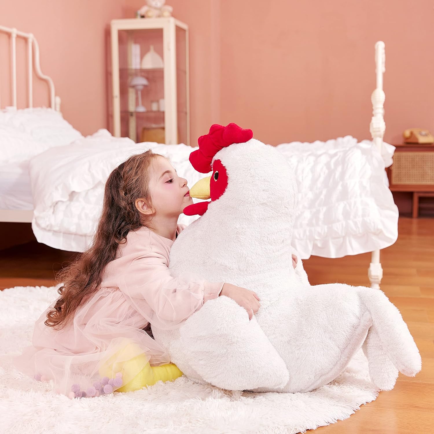 IKASA Giant Chicken Plush Toy 23 Inches
