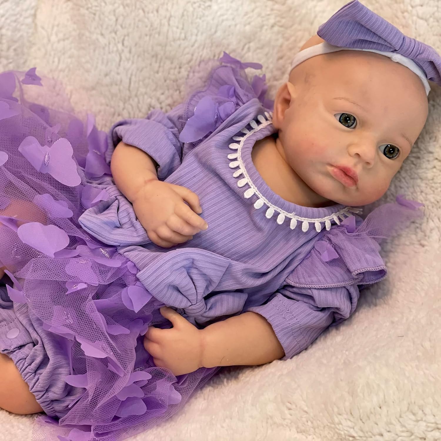 OtardDolls Realistic 18 Inch Silicone Baby Doll Set