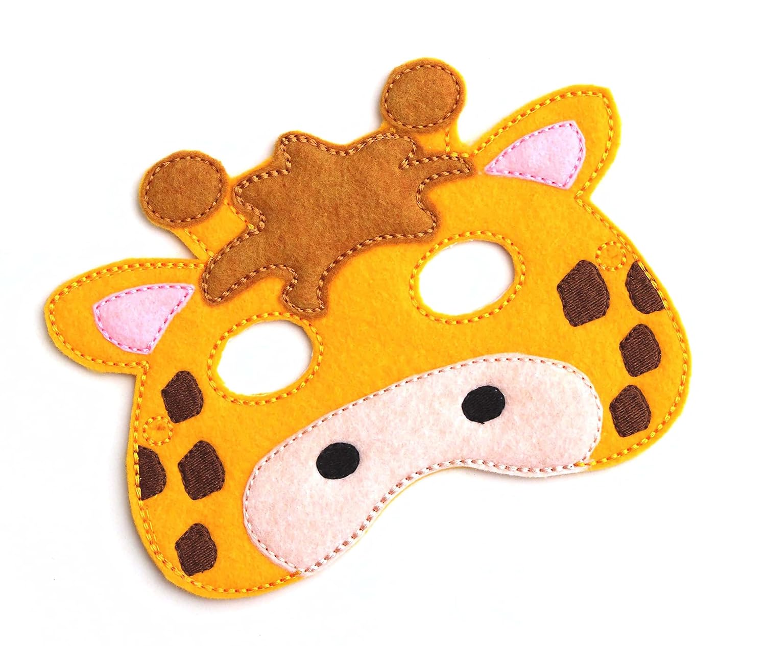 Baby WhatKnots Kids Giraffe Felt Face Mask