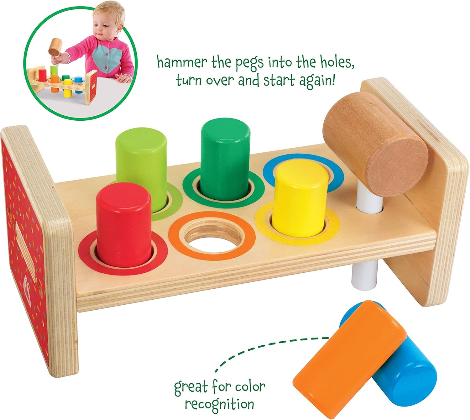 Early Learning Centre Wooden Hammer Bench for Kids 1