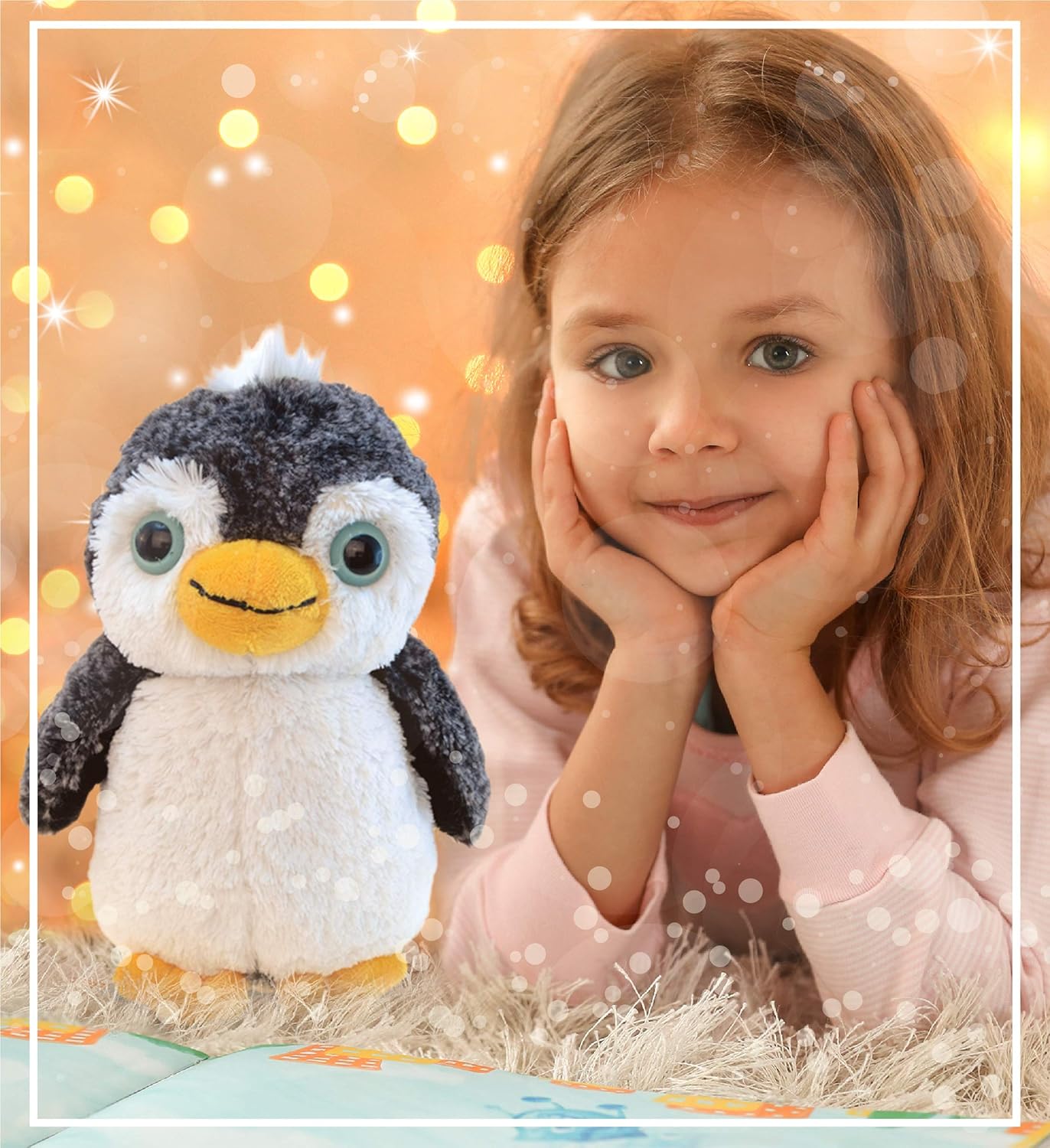 Puzzled DolliBu Plush Penguin - Soft 9 Inch Huggable Toy