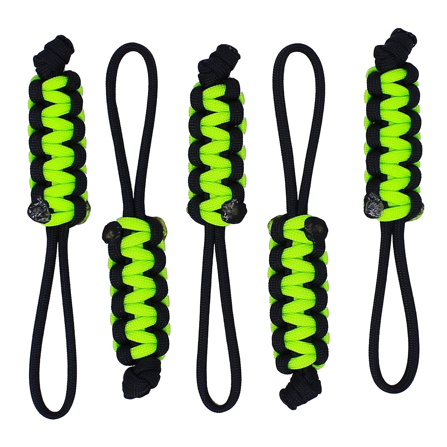 BGTV BubbasGarageTv Large Heavy Duty Paracord Zipper Pulls