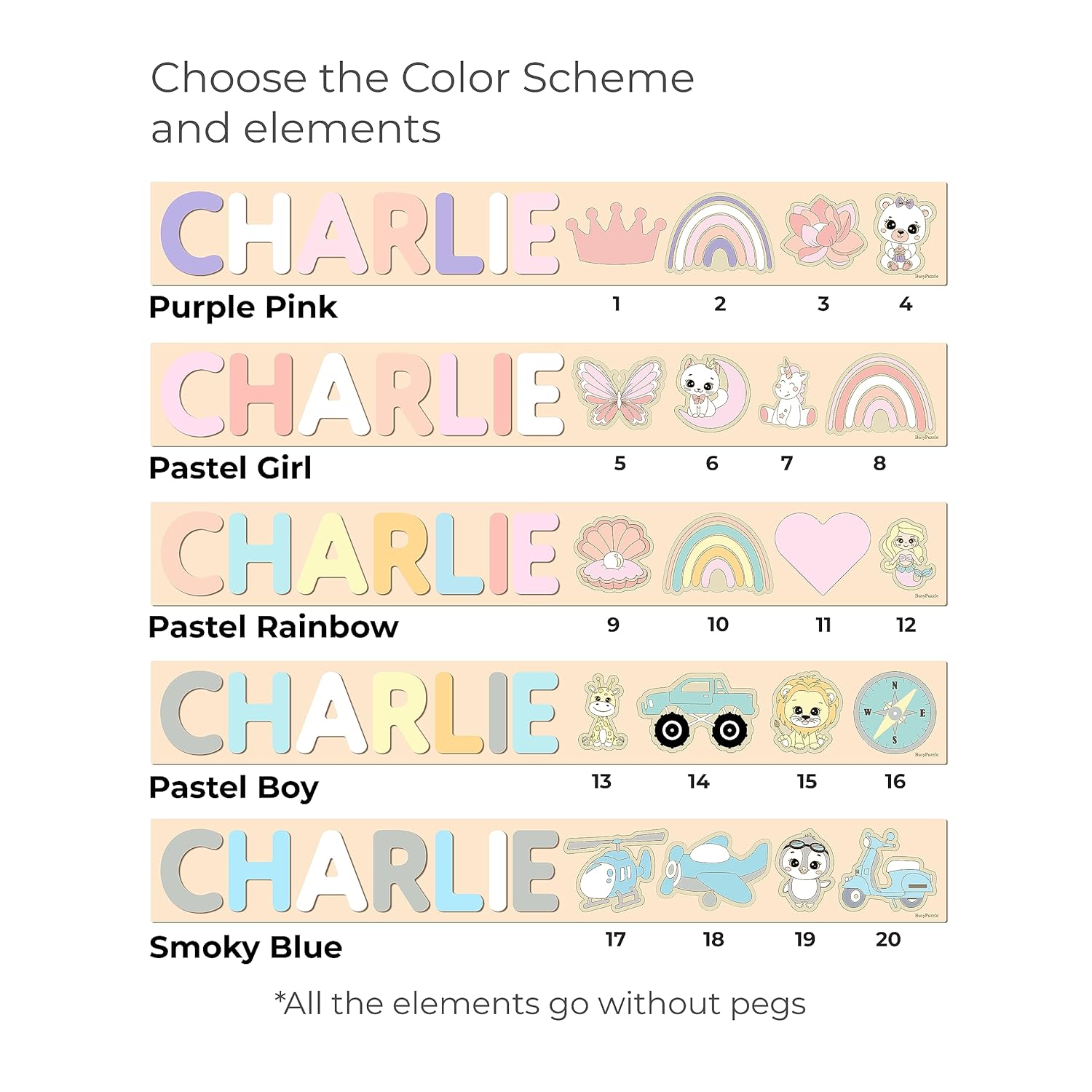 Personalized Wooden Name Puzzle for Kids