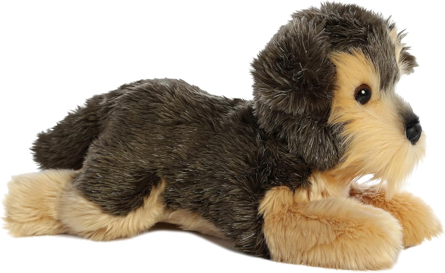 Aurora Adorable Flopsie Yorky Stuffed Animal - Gray 12 Inches