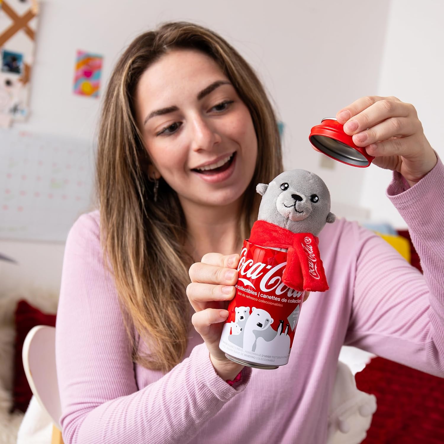 Coca-Cola Pop Cans Plush Collectible 5-Inch Stuffed Animal
