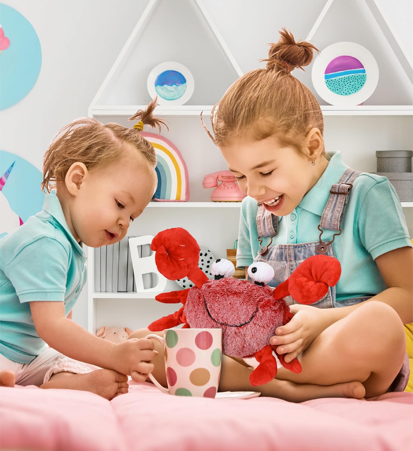 DolliBu Red Crab Plush Toy - 12 Inches