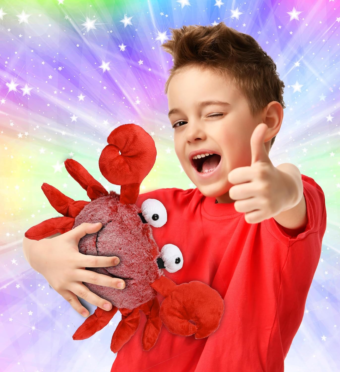 DolliBu Red Crab Plush Toy - 12 Inches