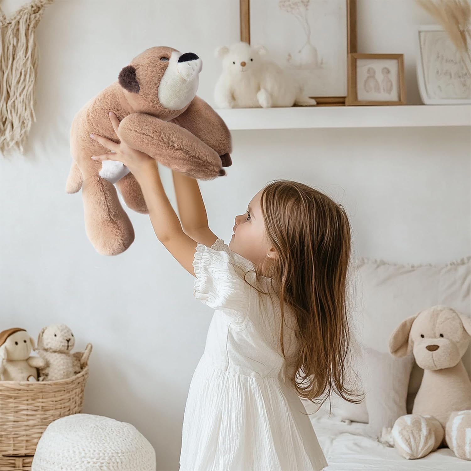 Niuniu Daddy 20 Otter Weighted Plush Toy for Kids Adults