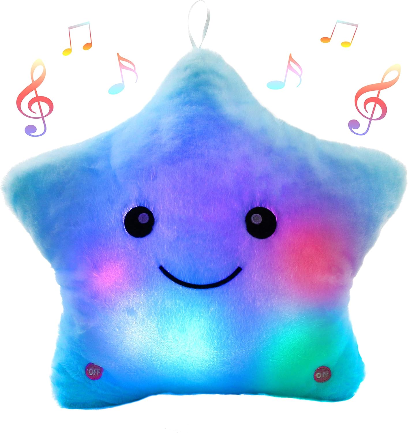 BSTAOFY 13 LED Musical Glow Star Stuffed Animal Toy